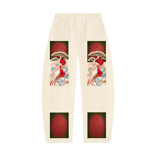 YukiHana Barrel Leg Sweatpants