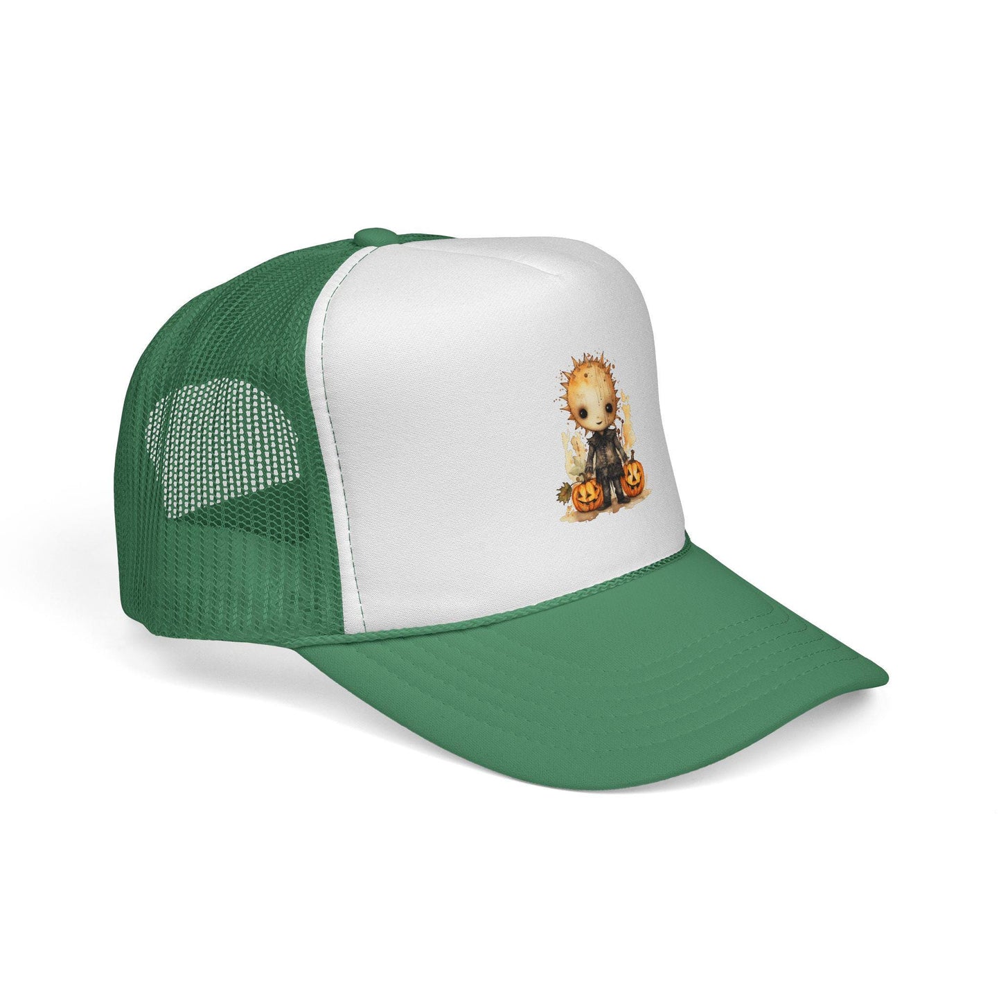 Halloween Trucker Cap: Spooky Pumpkin Hat, Fall Fashion