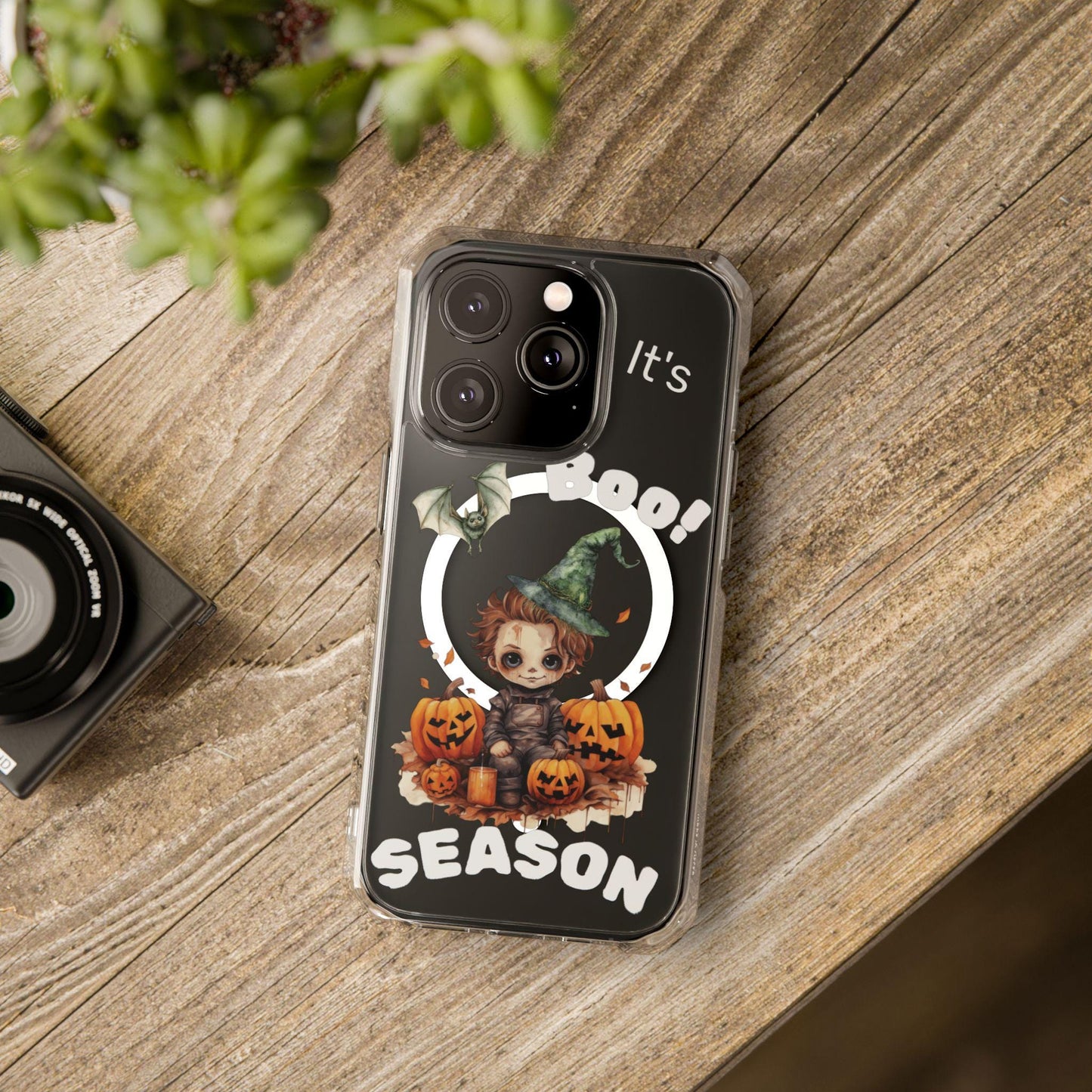 Halloween Phone Case, Cute Kids Halloween Phone Cover, Spooky Season Gift, Clear Protective Case, Trick or Treat Phone Accessory