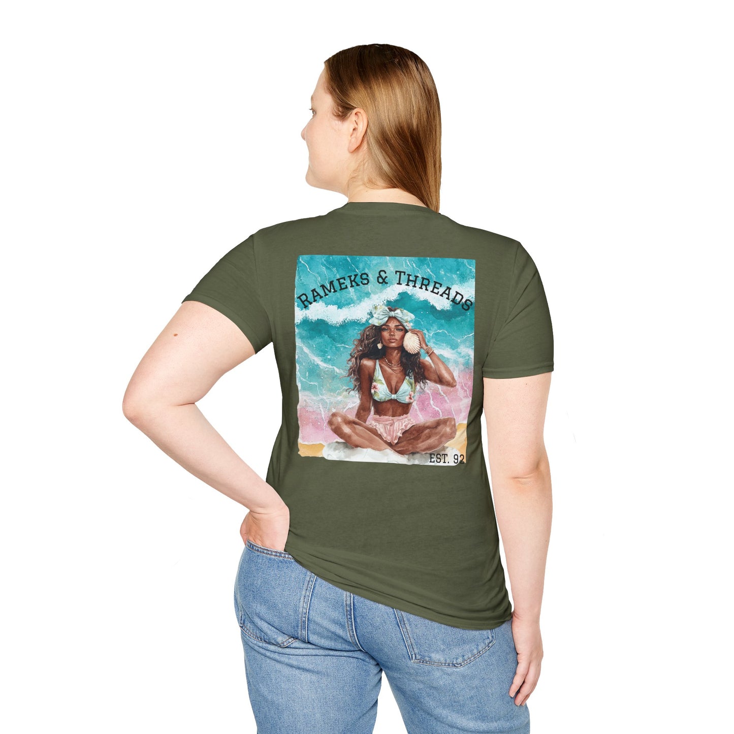 T-Shirt — "Rest Mode Activated" Floral Beach Graphic Tee