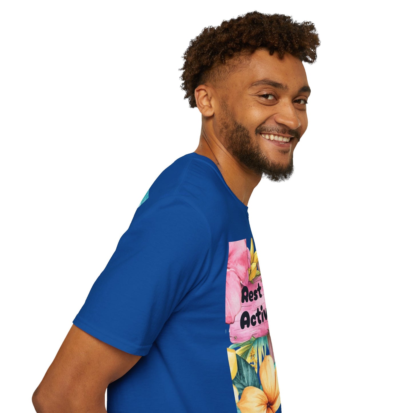 T-Shirt — "Rest Mode Activated" Floral Beach Graphic Tee