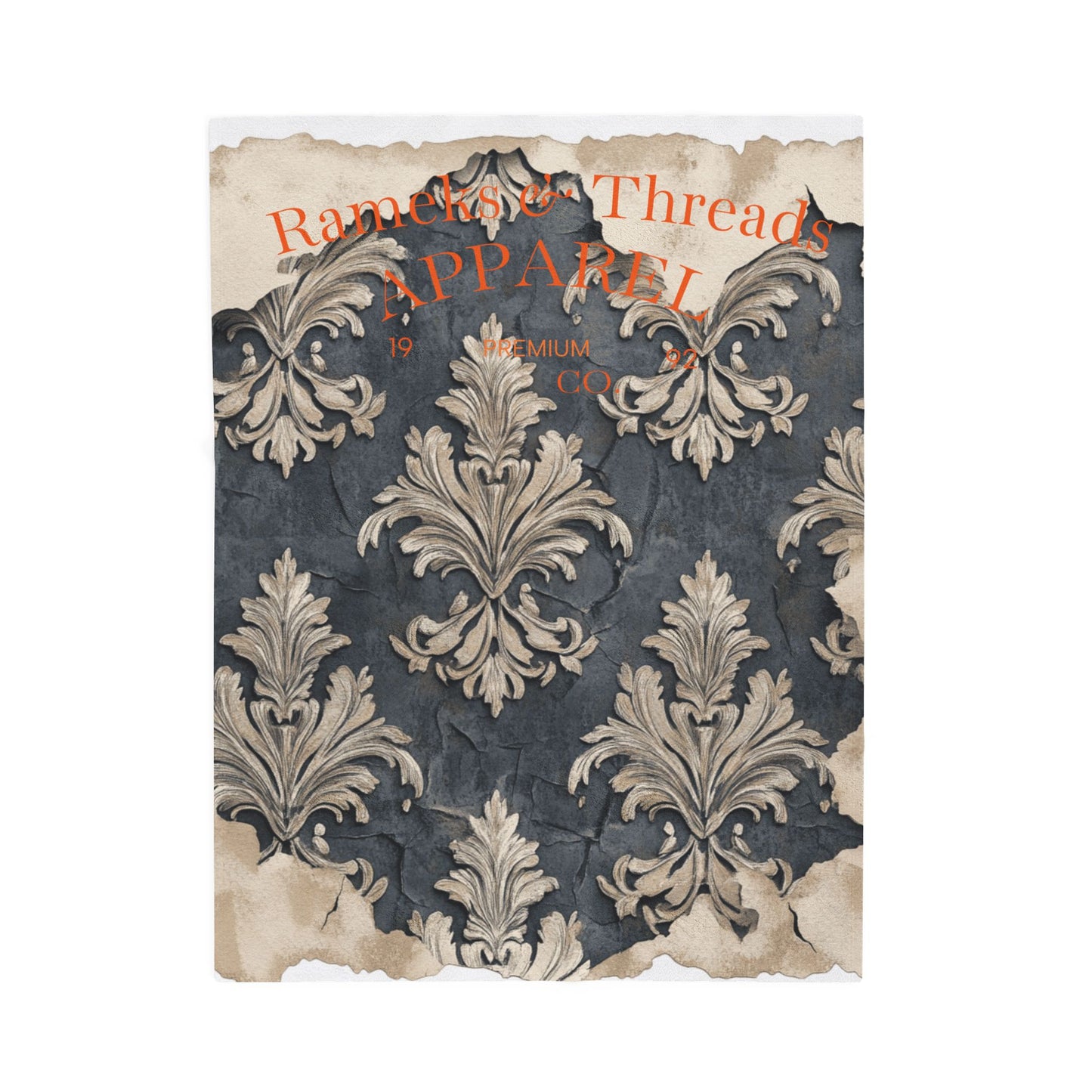 Vintage pattern Velveteen Plush Blanket