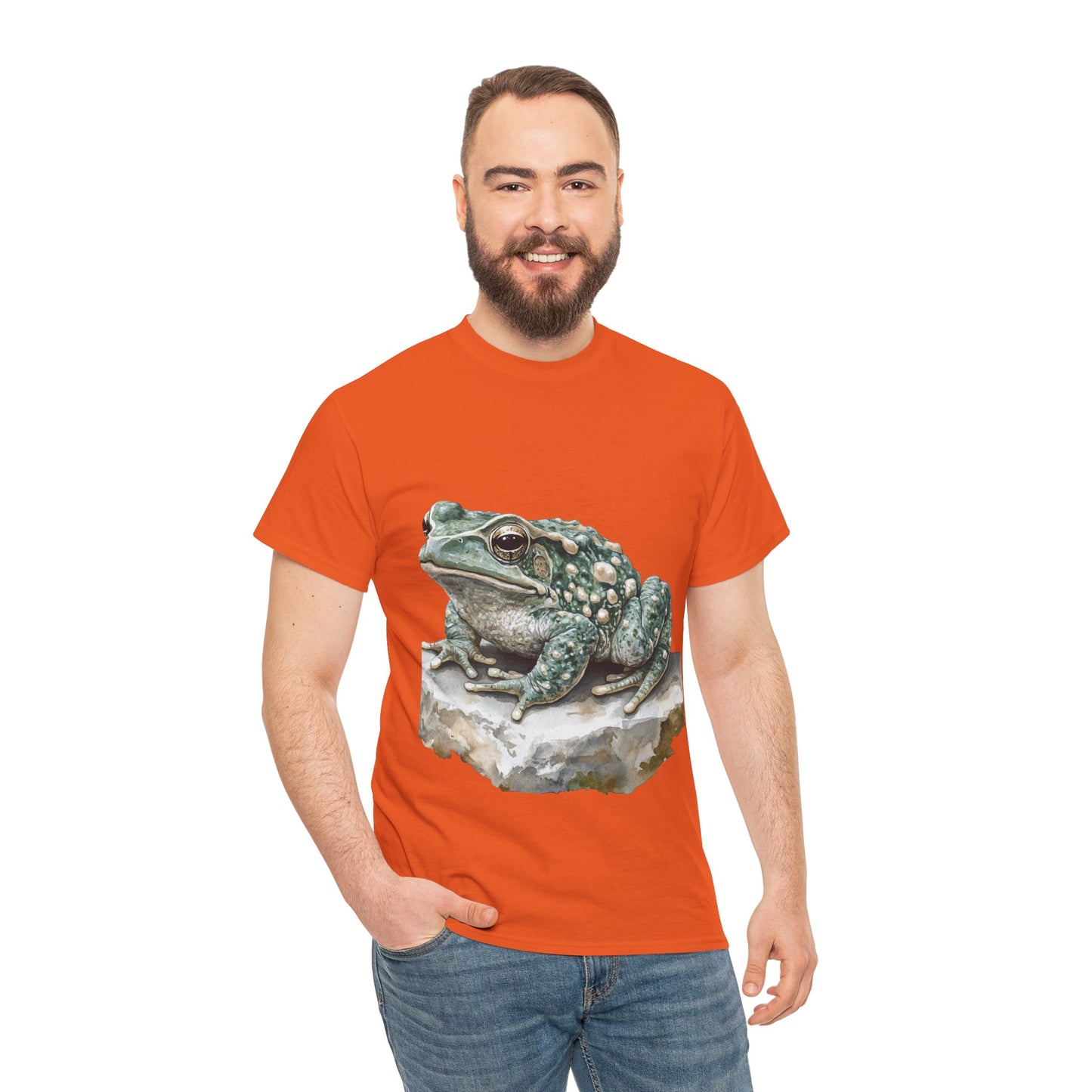 Frog Art Unisex Cotton Tee, Animal Lover Gift, Nature T-Shirt, Eco-Friendly Fashion, Men's & Women's Casual Wear