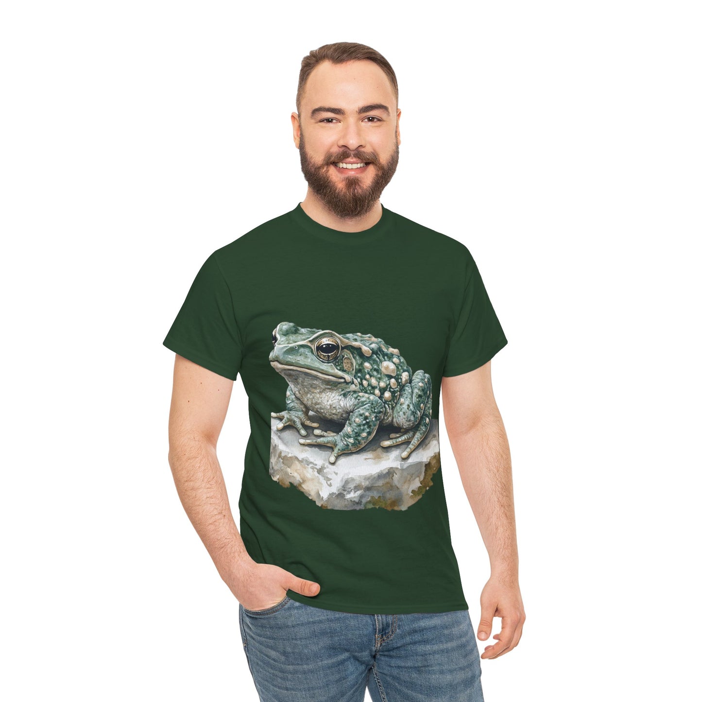Frog Art Unisex Cotton Tee, Animal Lover Gift, Nature T-Shirt, Eco-Friendly Fashion, Men's & Women's Casual Wear
