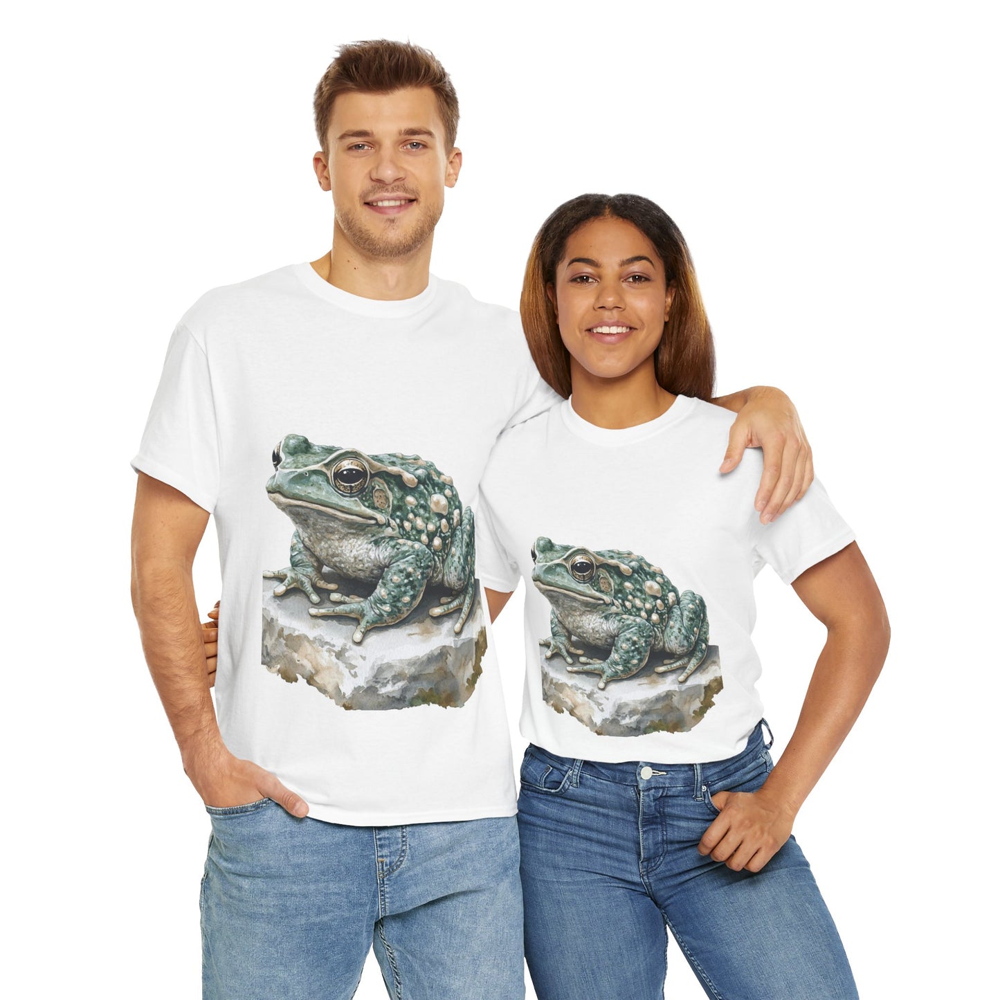 Frog Art Unisex Cotton Tee, Animal Lover Gift, Nature T-Shirt, Eco-Friendly Fashion, Men's & Women's Casual Wear