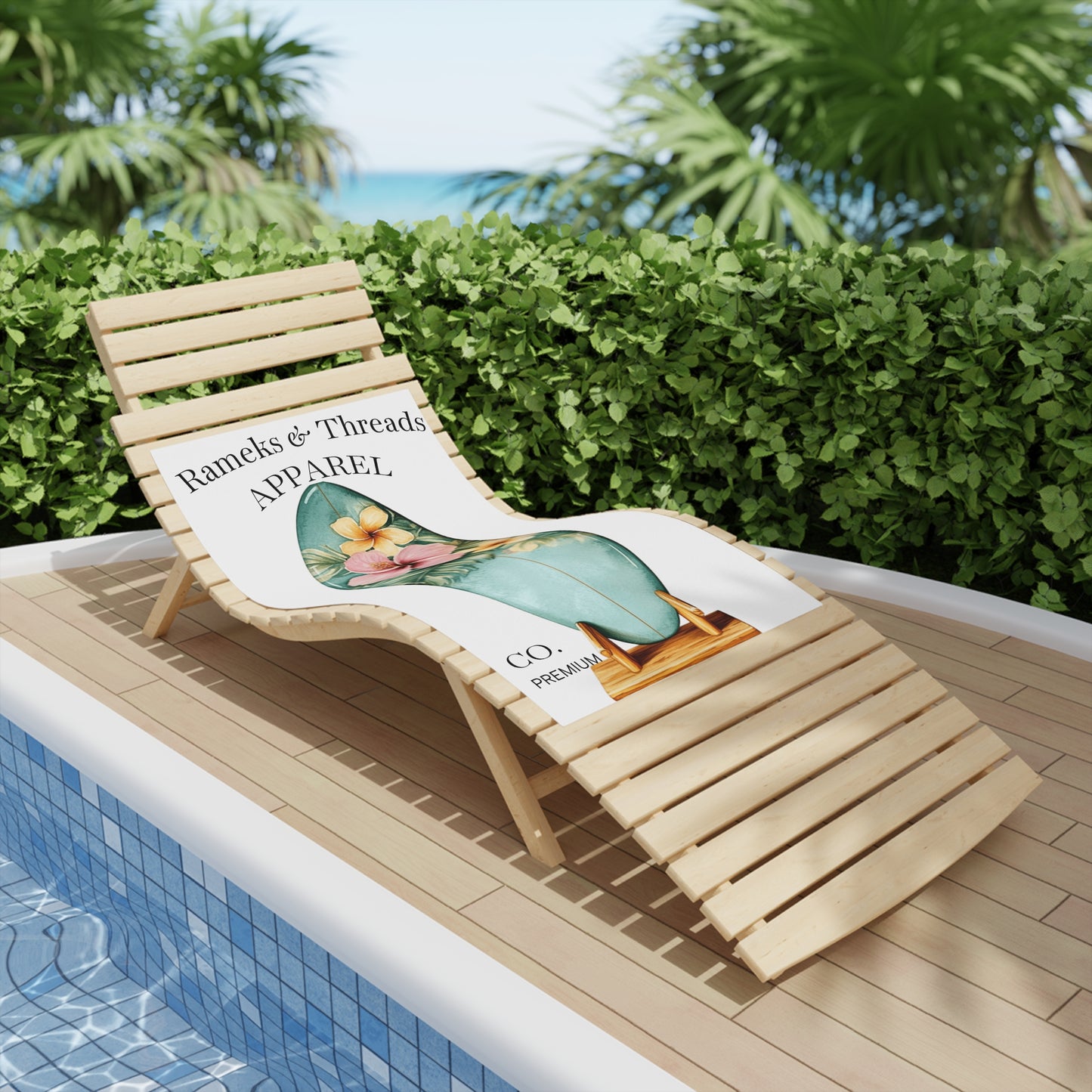 Tropical Surf Beach Towels, Vibrant Summer Essentials, Perfect for Beach Days, Pool Parties, Gifts for Surfers, Vacation Pick