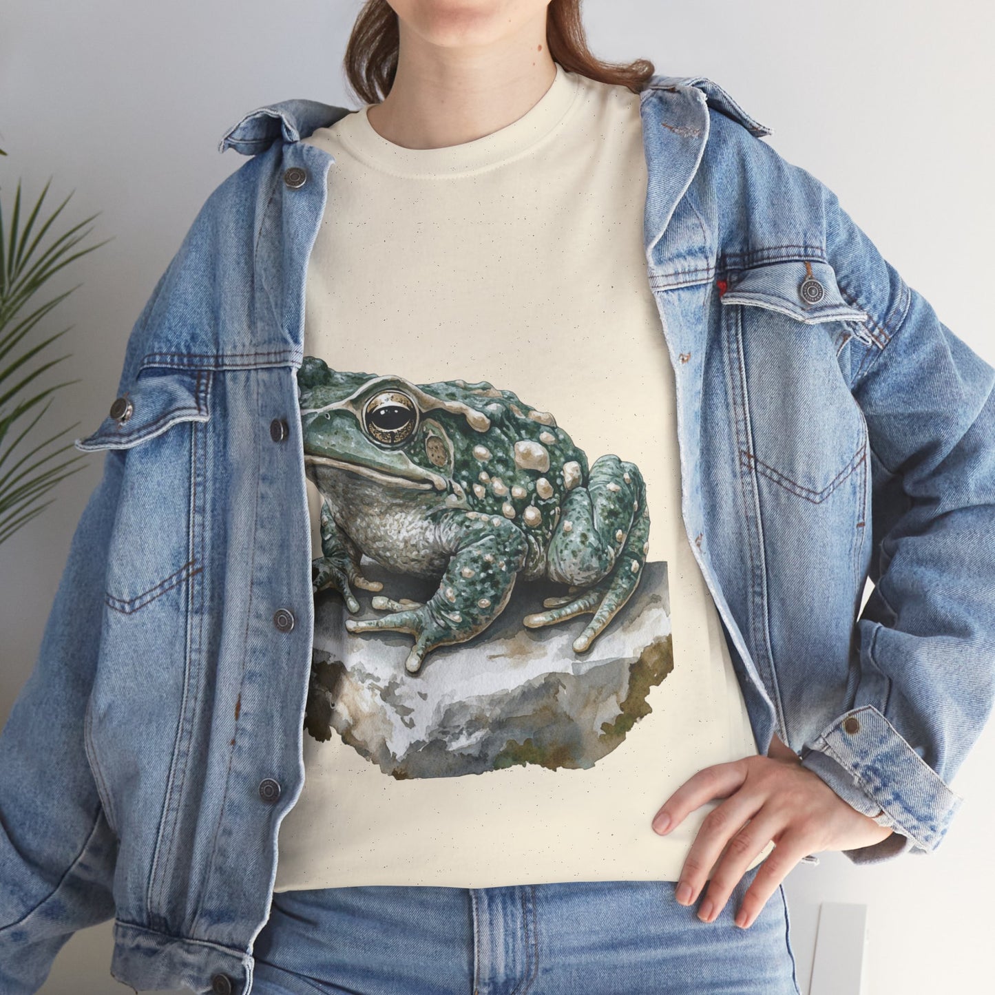 Frog Art Unisex Cotton Tee, Animal Lover Gift, Nature T-Shirt, Eco-Friendly Fashion, Men's & Women's Casual Wear