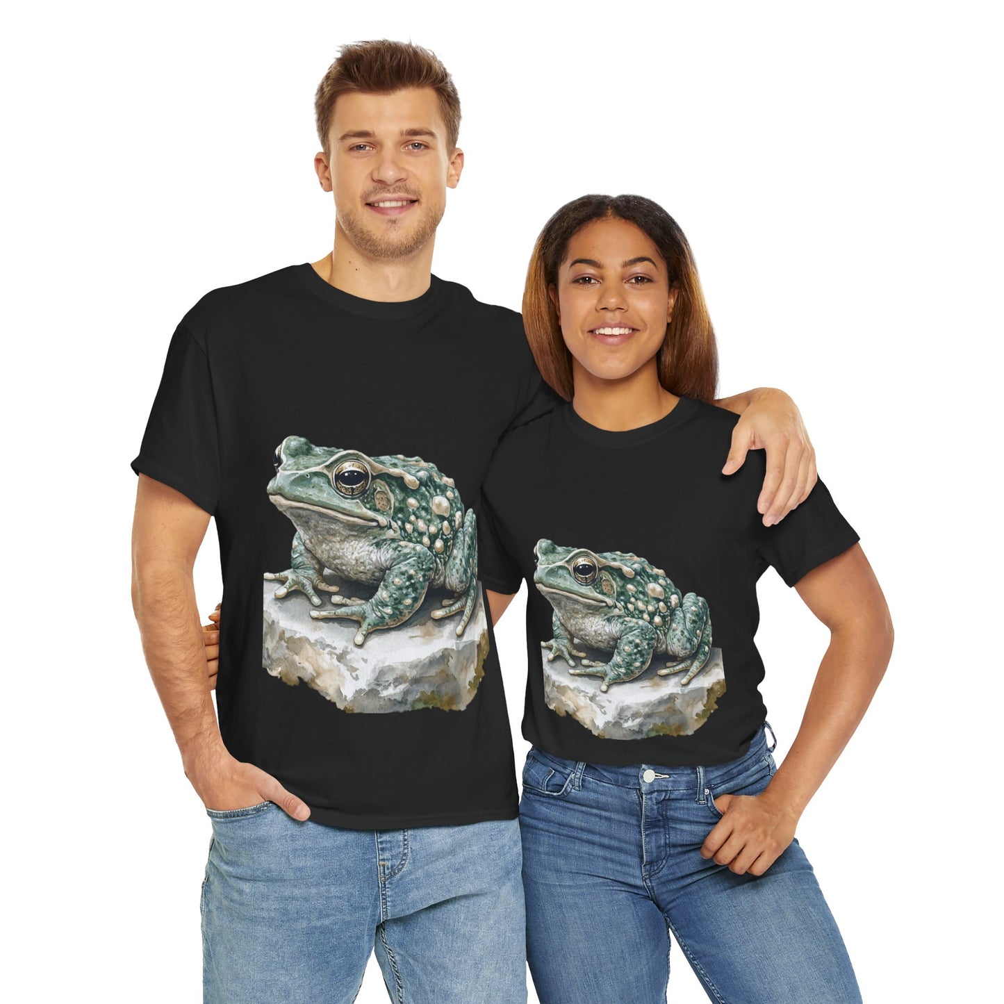 Frog Art Unisex Cotton Tee, Animal Lover Gift, Nature T-Shirt, Eco-Friendly Fashion, Men's & Women's Casual Wear