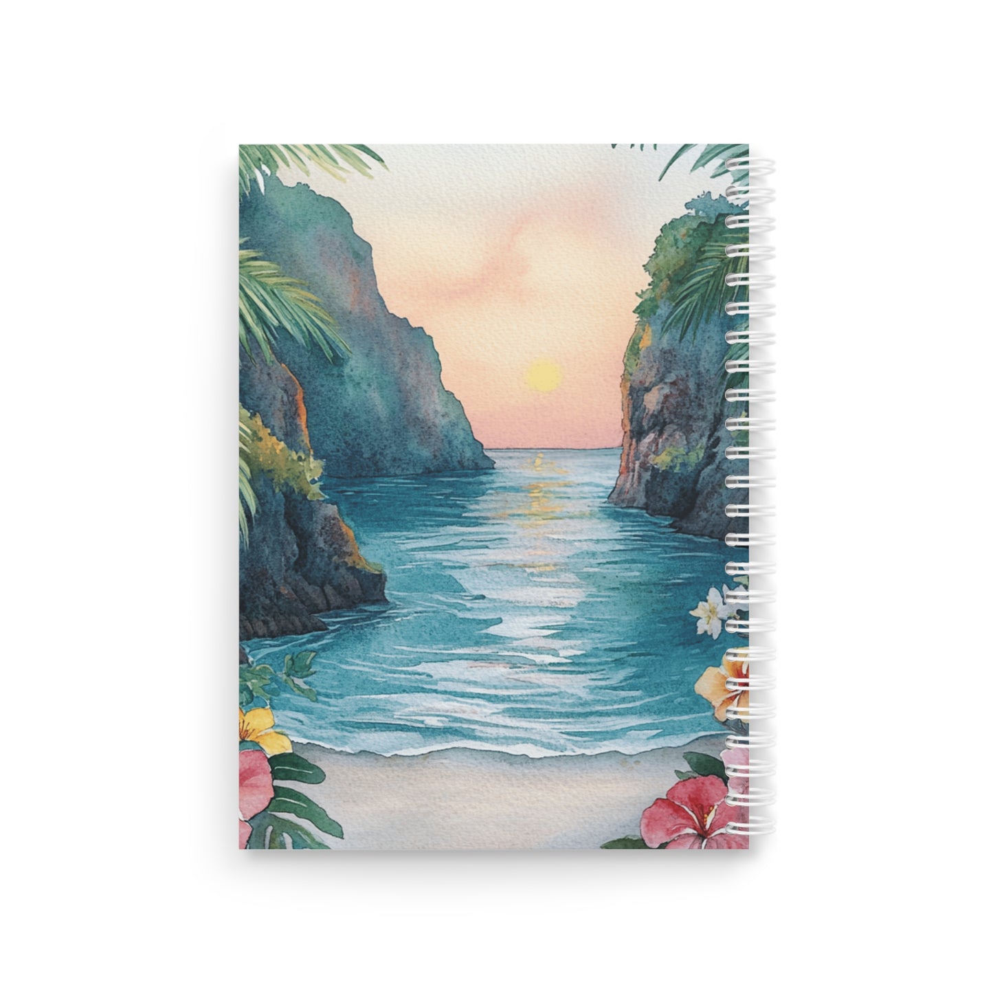Spiral Notebook — Tropical Baby Monkey Beach Journal