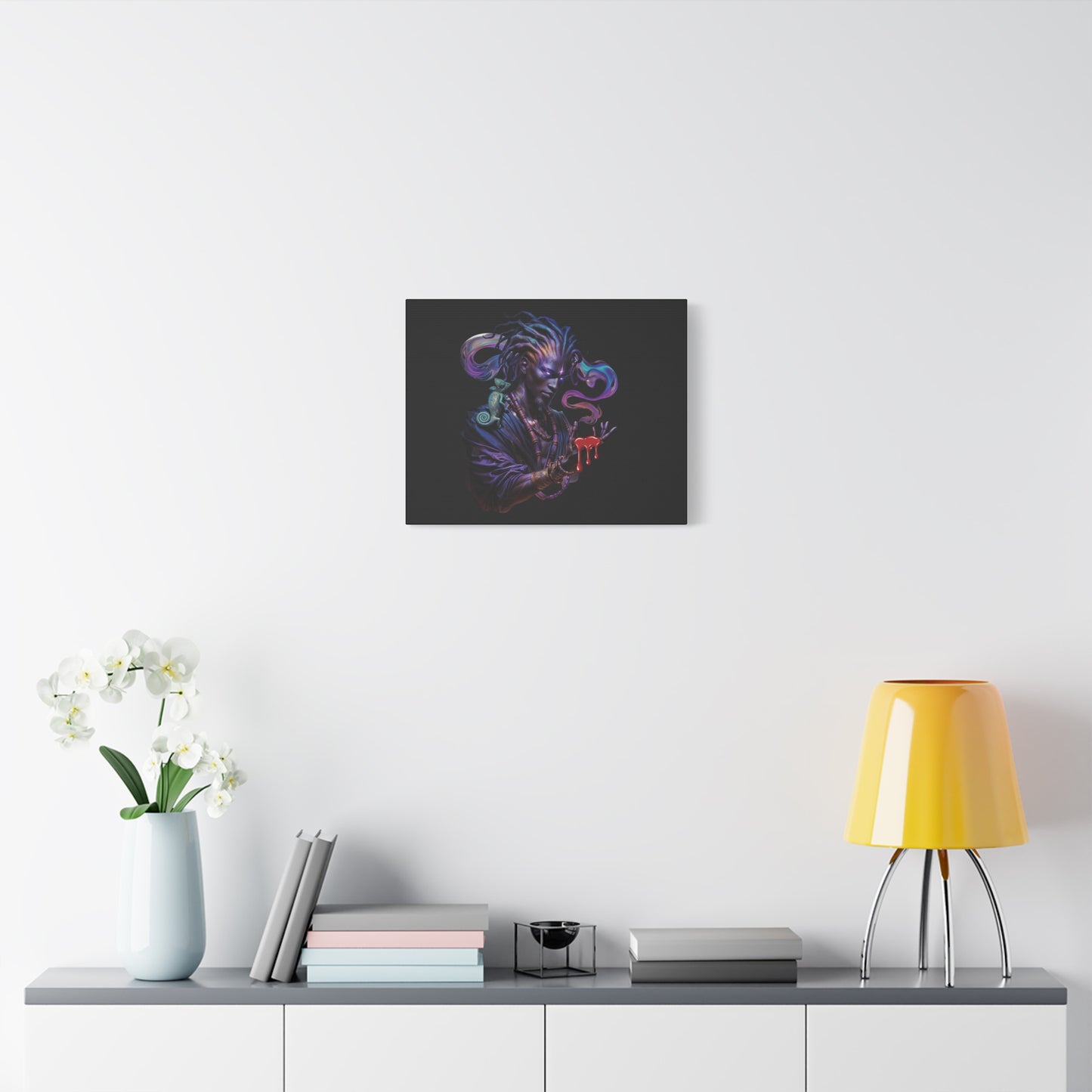 Mystic Sorcerer Canvas Print — Dark Fantasy Wall Art