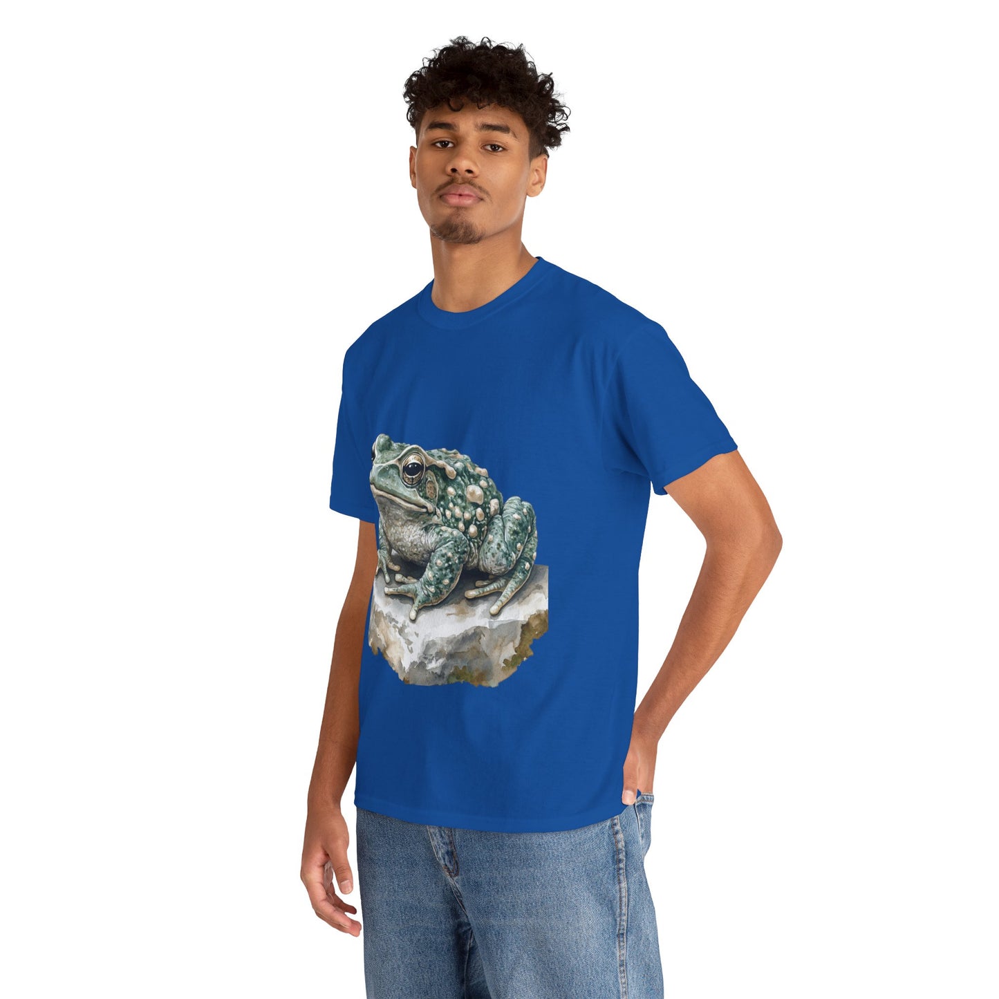 Frog Art Unisex Cotton Tee, Animal Lover Gift, Nature T-Shirt, Eco-Friendly Fashion, Men's & Women's Casual Wear
