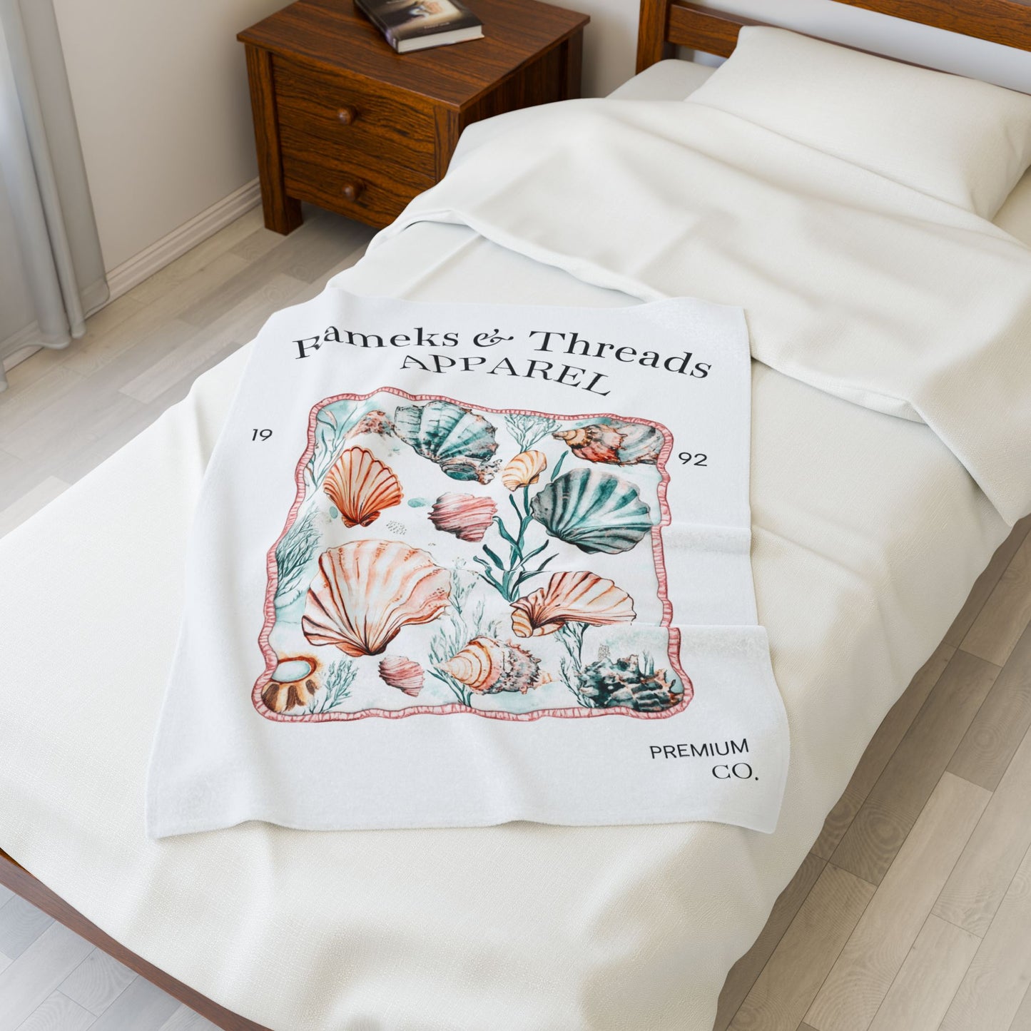Ocean Velveteen Plush Blanket
