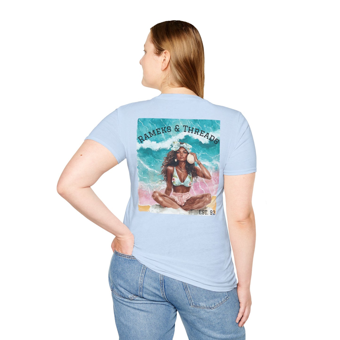 T-Shirt — "Rest Mode Activated" Floral Beach Graphic Tee