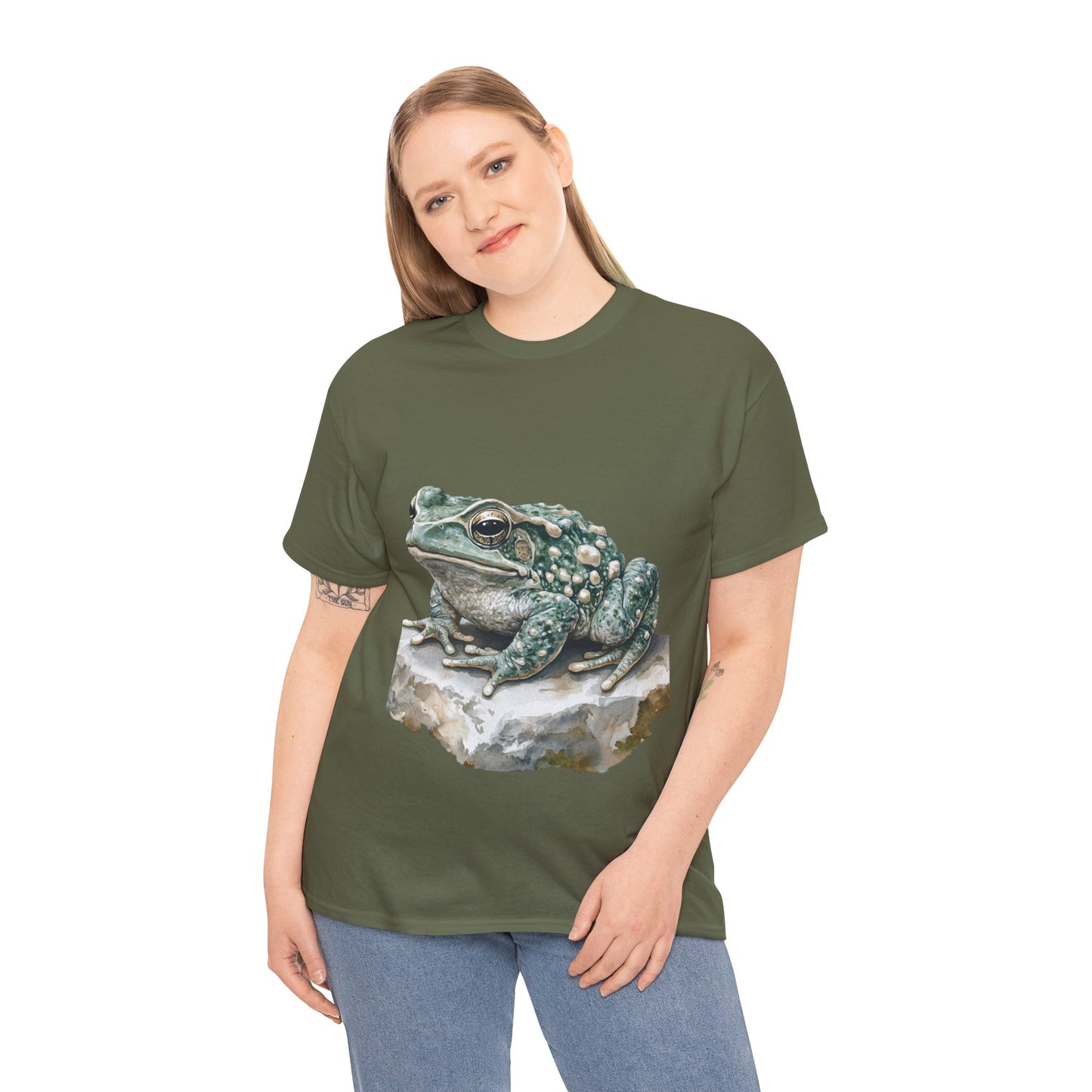 Frog Art Unisex Cotton Tee, Animal Lover Gift, Nature T-Shirt, Eco-Friendly Fashion, Men's & Women's Casual Wear
