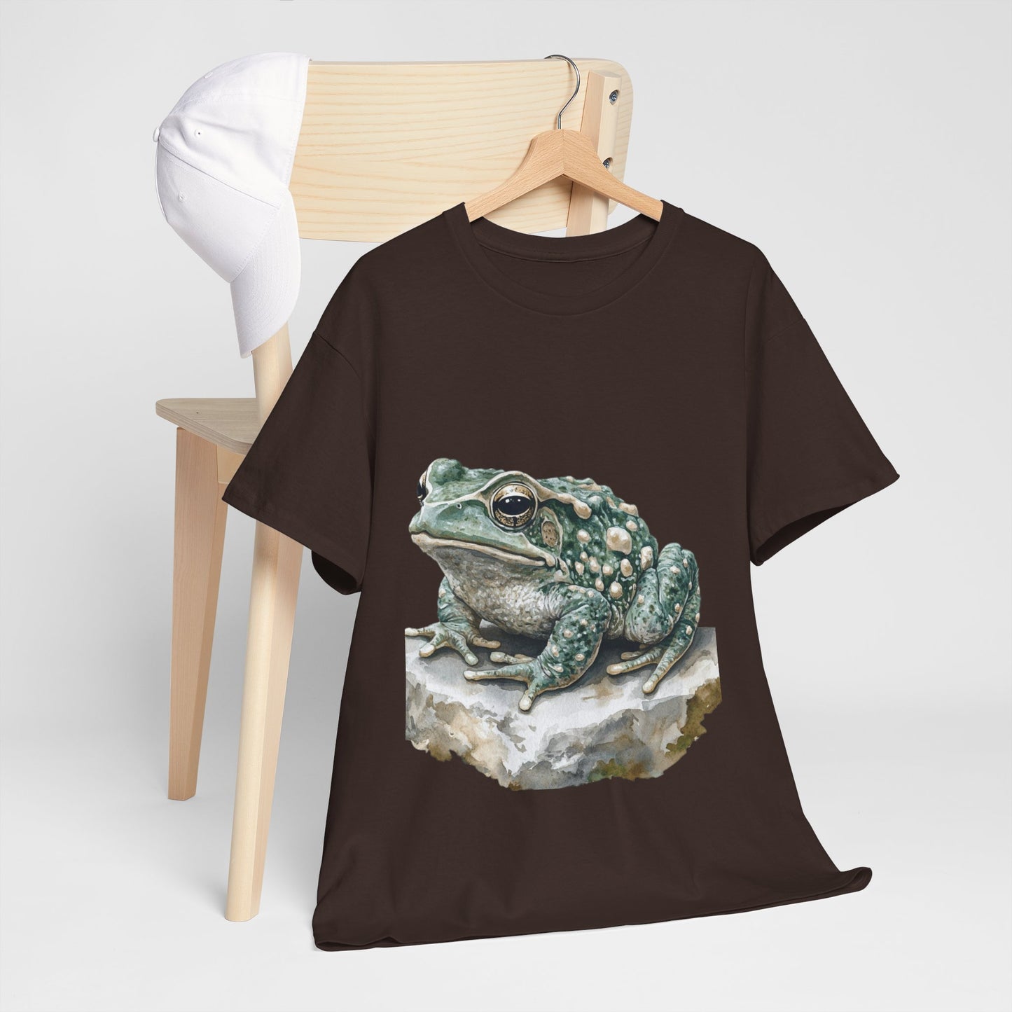 Frog Art Unisex Cotton Tee, Animal Lover Gift, Nature T-Shirt, Eco-Friendly Fashion, Men's & Women's Casual Wear