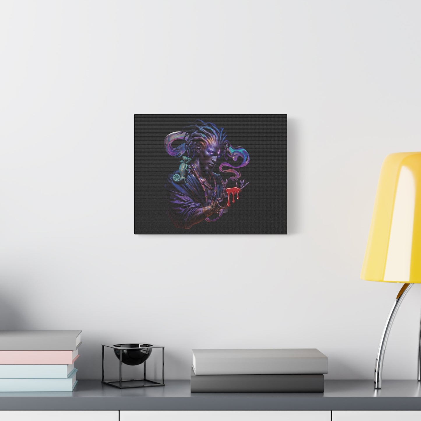 Mystic Sorcerer Canvas Print — Dark Fantasy Wall Art