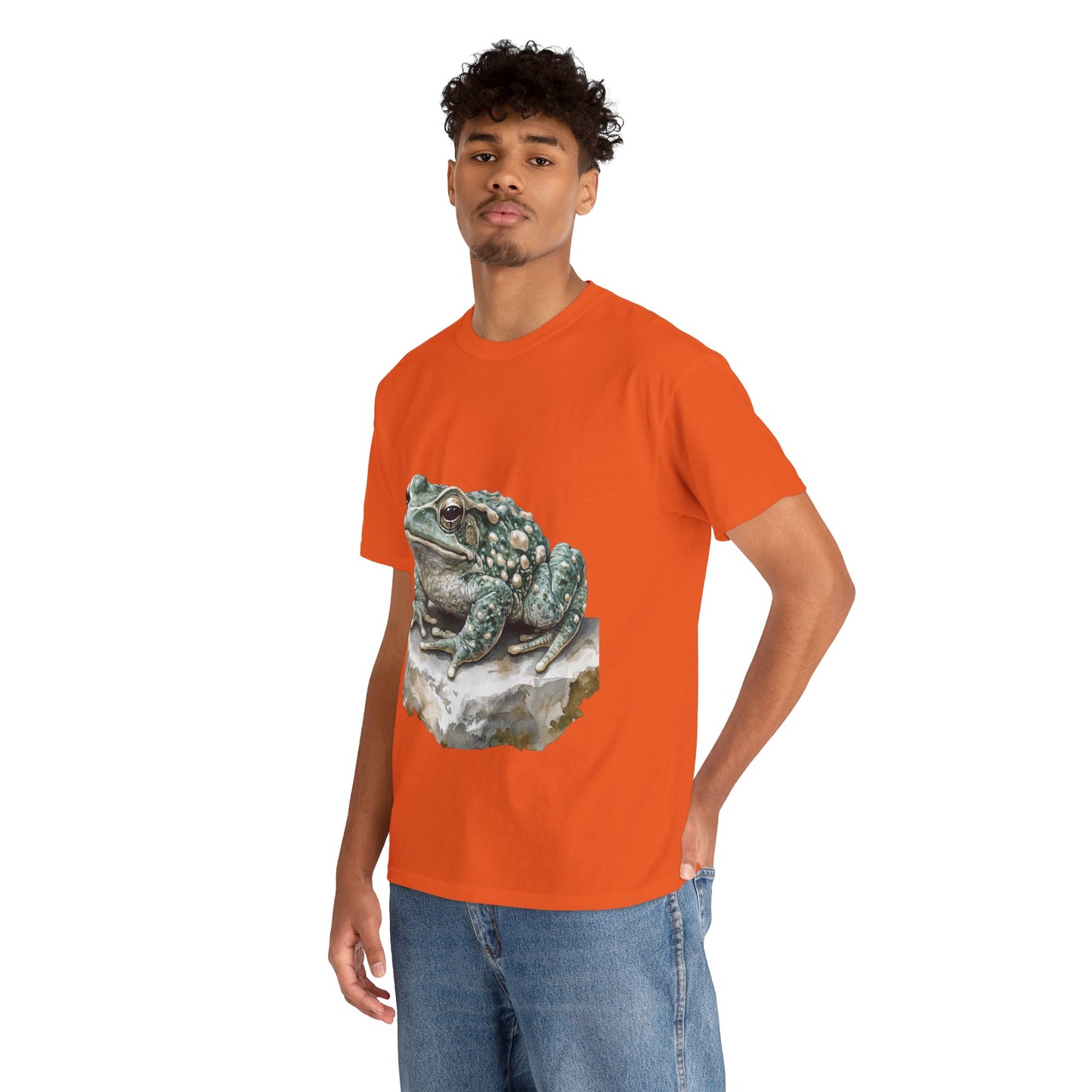 Frog Art Unisex Cotton Tee, Animal Lover Gift, Nature T-Shirt, Eco-Friendly Fashion, Men's & Women's Casual Wear