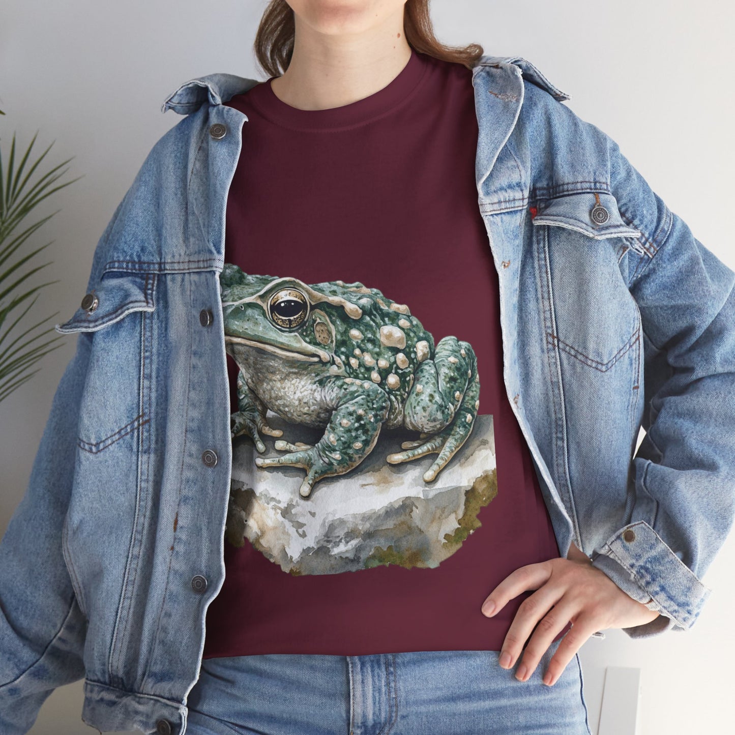 Frog Art Unisex Cotton Tee, Animal Lover Gift, Nature T-Shirt, Eco-Friendly Fashion, Men's & Women's Casual Wear