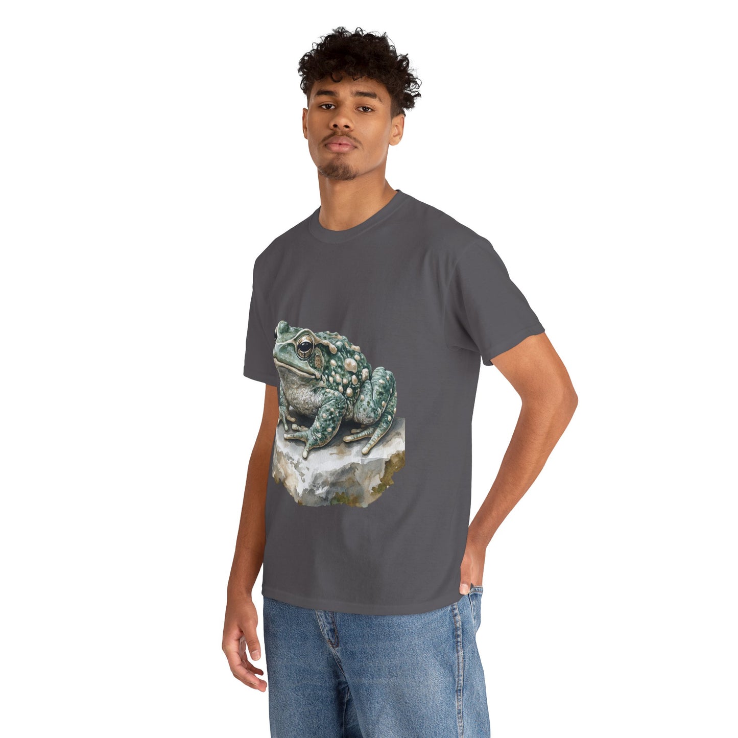 Frog Art Unisex Cotton Tee, Animal Lover Gift, Nature T-Shirt, Eco-Friendly Fashion, Men's & Women's Casual Wear