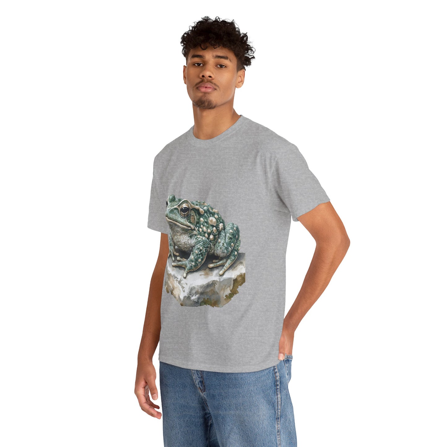 Frog Art Unisex Cotton Tee, Animal Lover Gift, Nature T-Shirt, Eco-Friendly Fashion, Men's & Women's Casual Wear