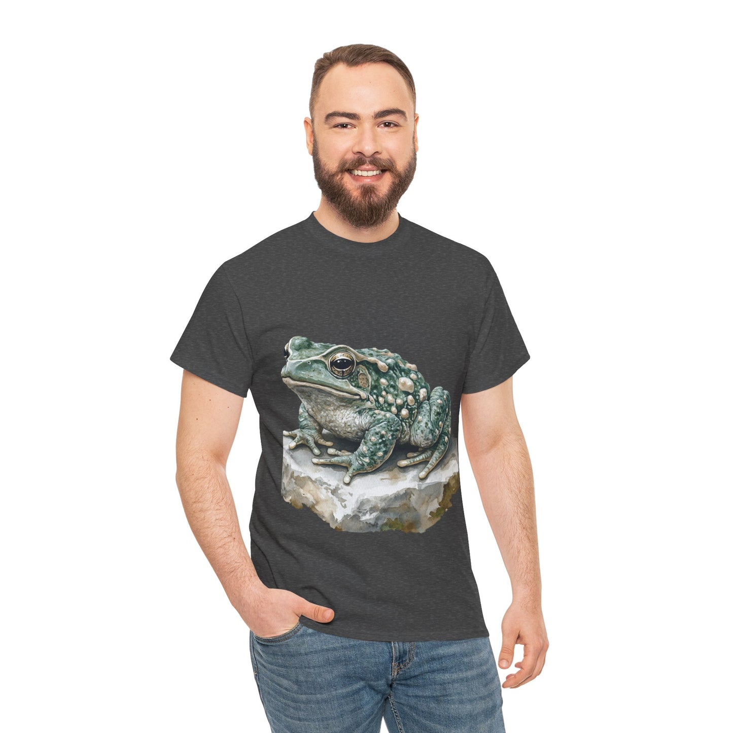 Frog Art Unisex Cotton Tee, Animal Lover Gift, Nature T-Shirt, Eco-Friendly Fashion, Men's & Women's Casual Wear