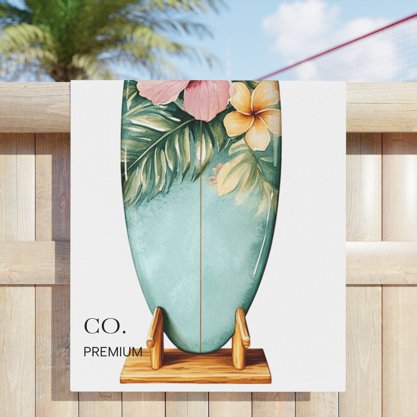 Tropical Surf Beach Towels, Vibrant Summer Essentials, Perfect for Beach Days, Pool Parties, Gifts for Surfers, Vacation Pick