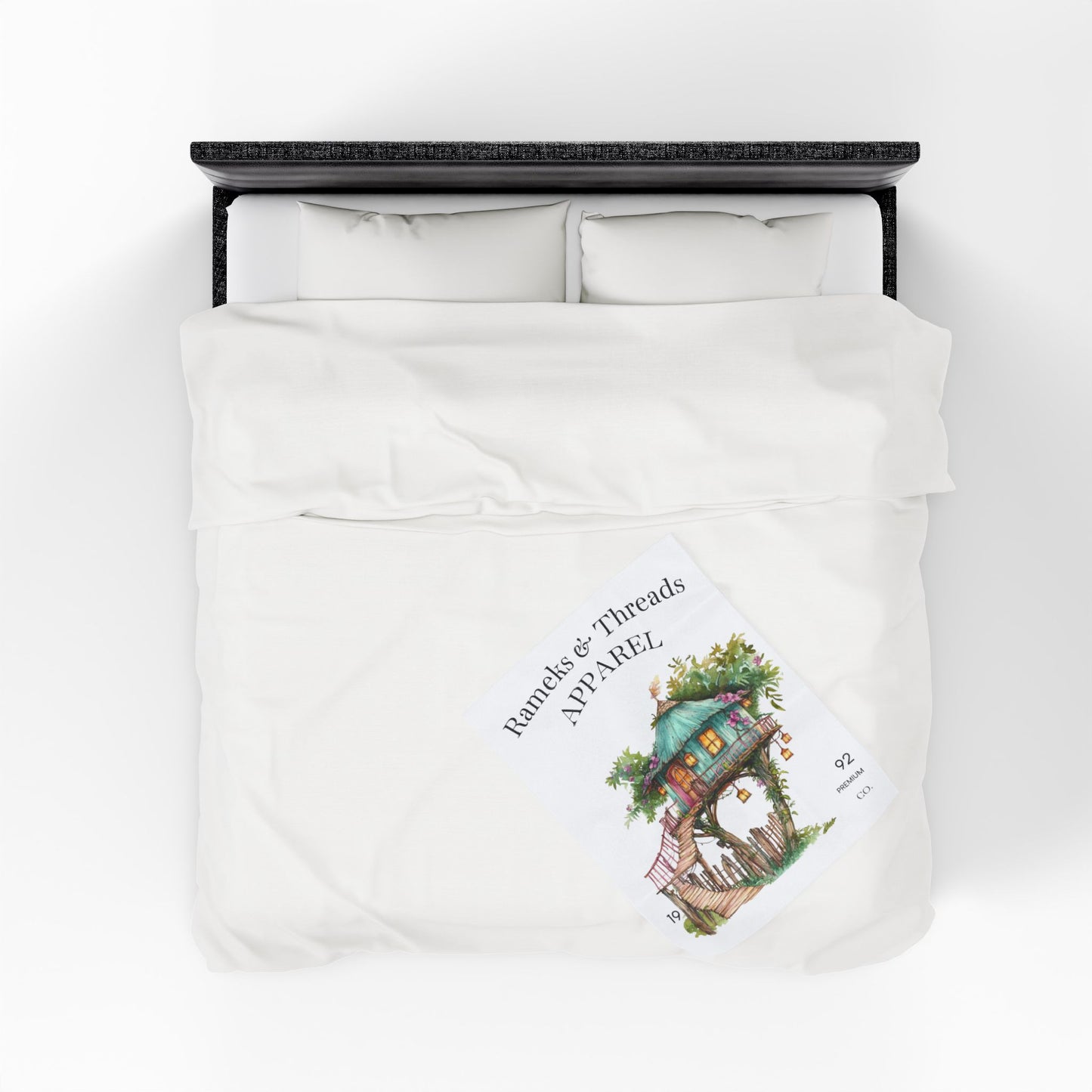 Cute Tree House Velveteen Plush Blanket