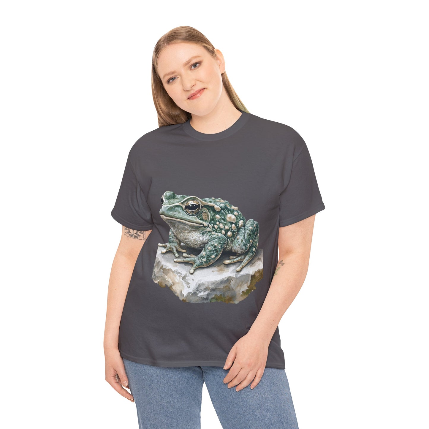 Frog Art Unisex Cotton Tee, Animal Lover Gift, Nature T-Shirt, Eco-Friendly Fashion, Men's & Women's Casual Wear