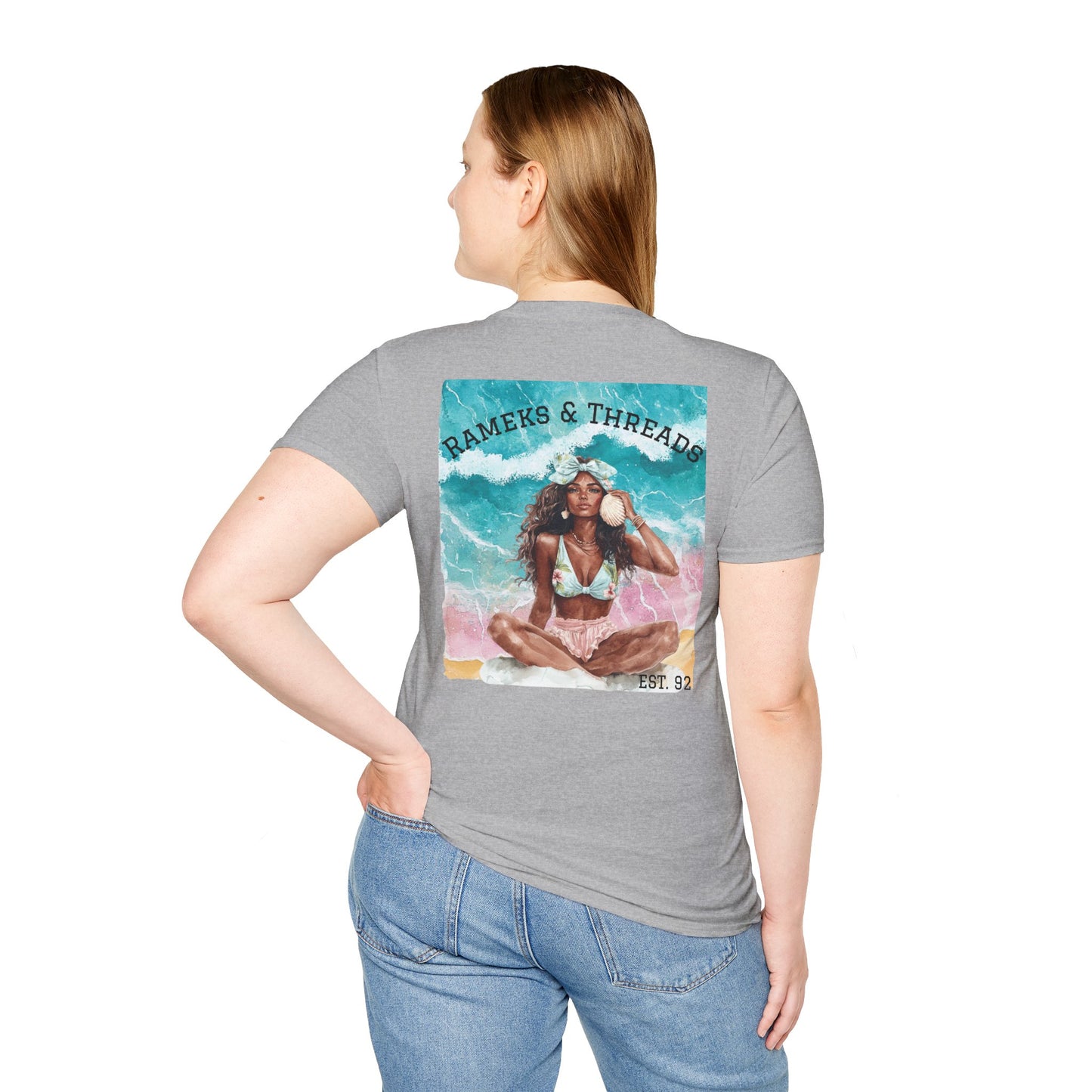 T-Shirt — "Rest Mode Activated" Floral Beach Graphic Tee