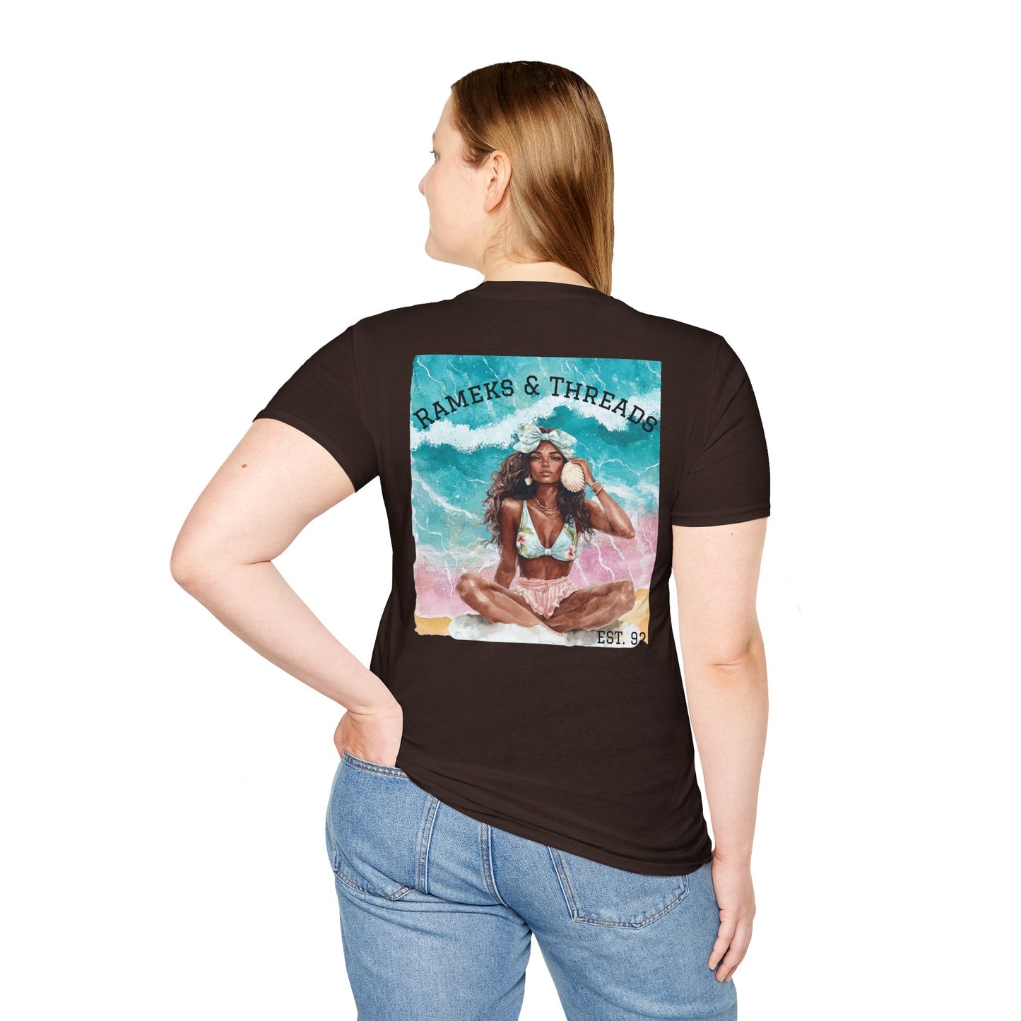 T-Shirt — "Rest Mode Activated" Floral Beach Graphic Tee