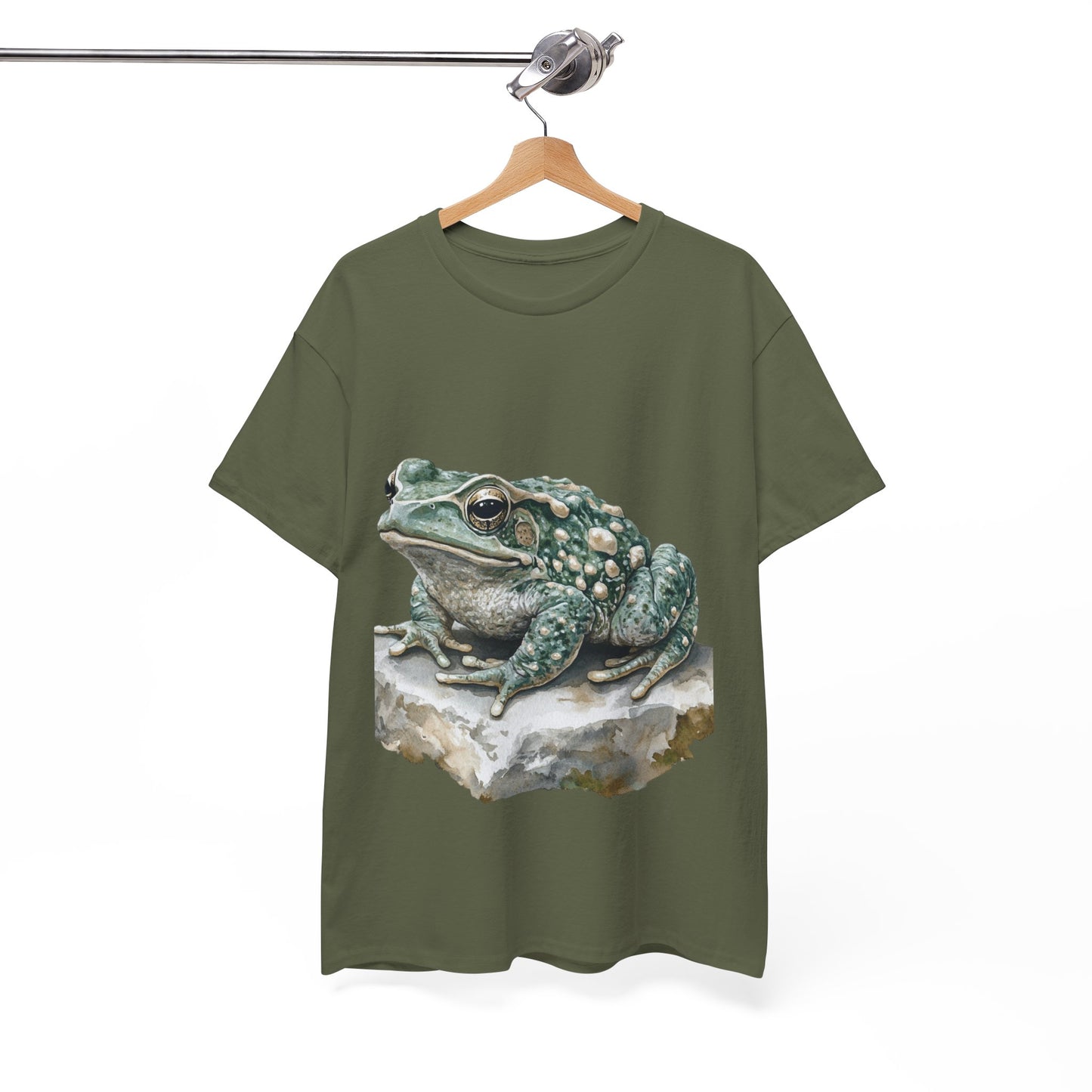 Frog Art Unisex Cotton Tee, Animal Lover Gift, Nature T-Shirt, Eco-Friendly Fashion, Men's & Women's Casual Wear