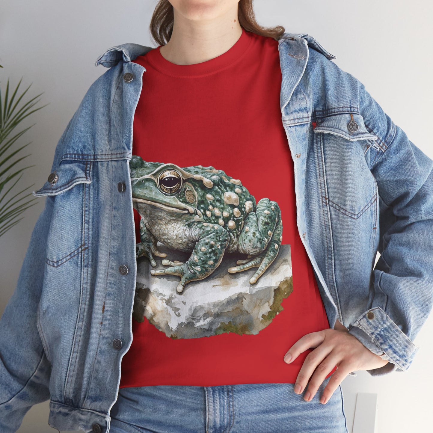 Frog Art Unisex Cotton Tee, Animal Lover Gift, Nature T-Shirt, Eco-Friendly Fashion, Men's & Women's Casual Wear