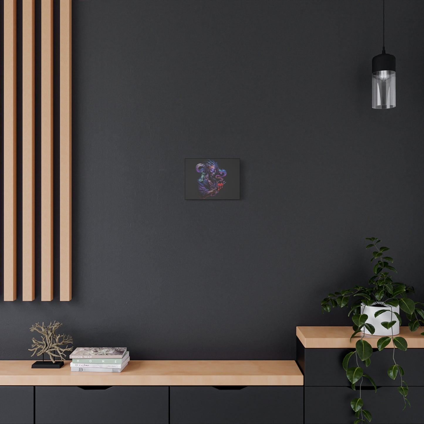 Mystic Sorcerer Canvas Print — Dark Fantasy Wall Art