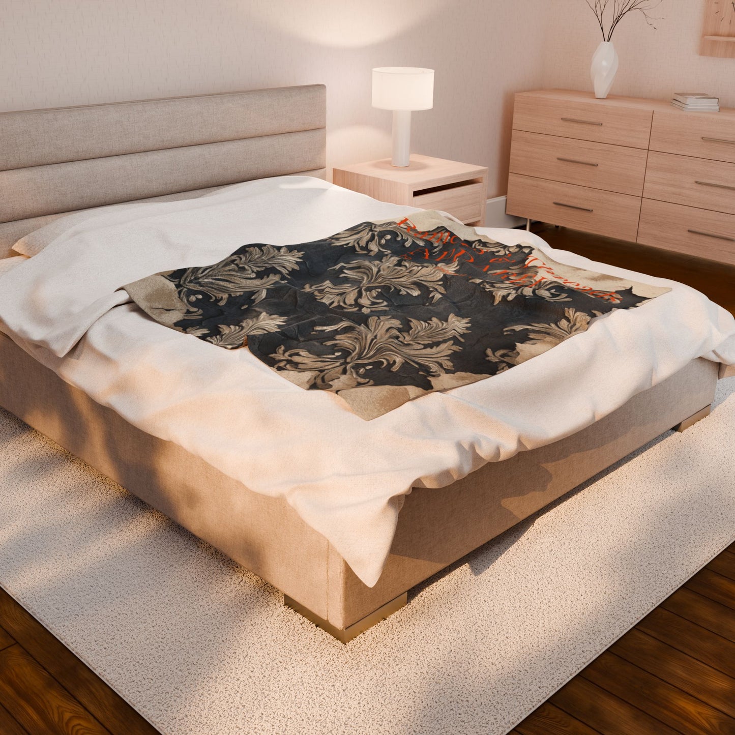 Vintage pattern Velveteen Plush Blanket