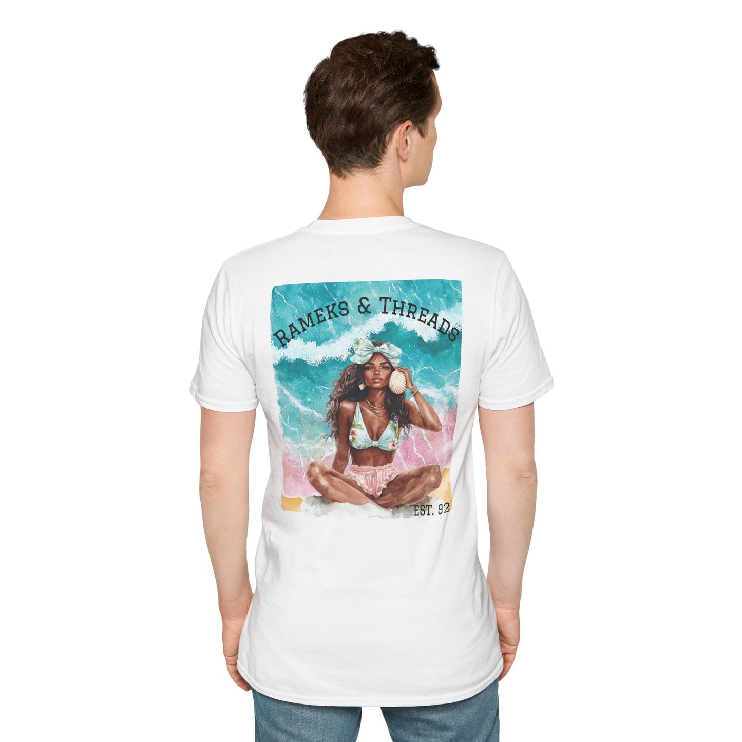T-Shirt — "Rest Mode Activated" Floral Beach Graphic Tee