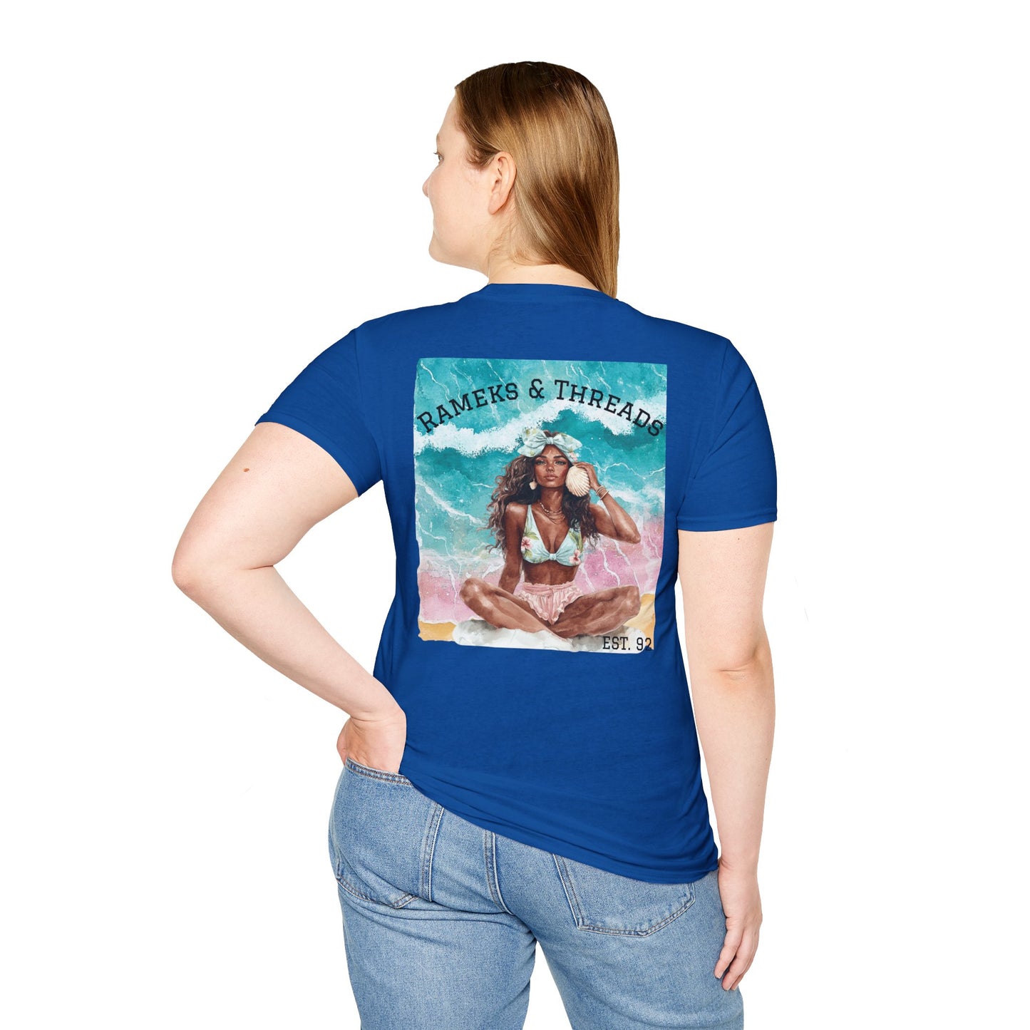 T-Shirt — "Rest Mode Activated" Floral Beach Graphic Tee