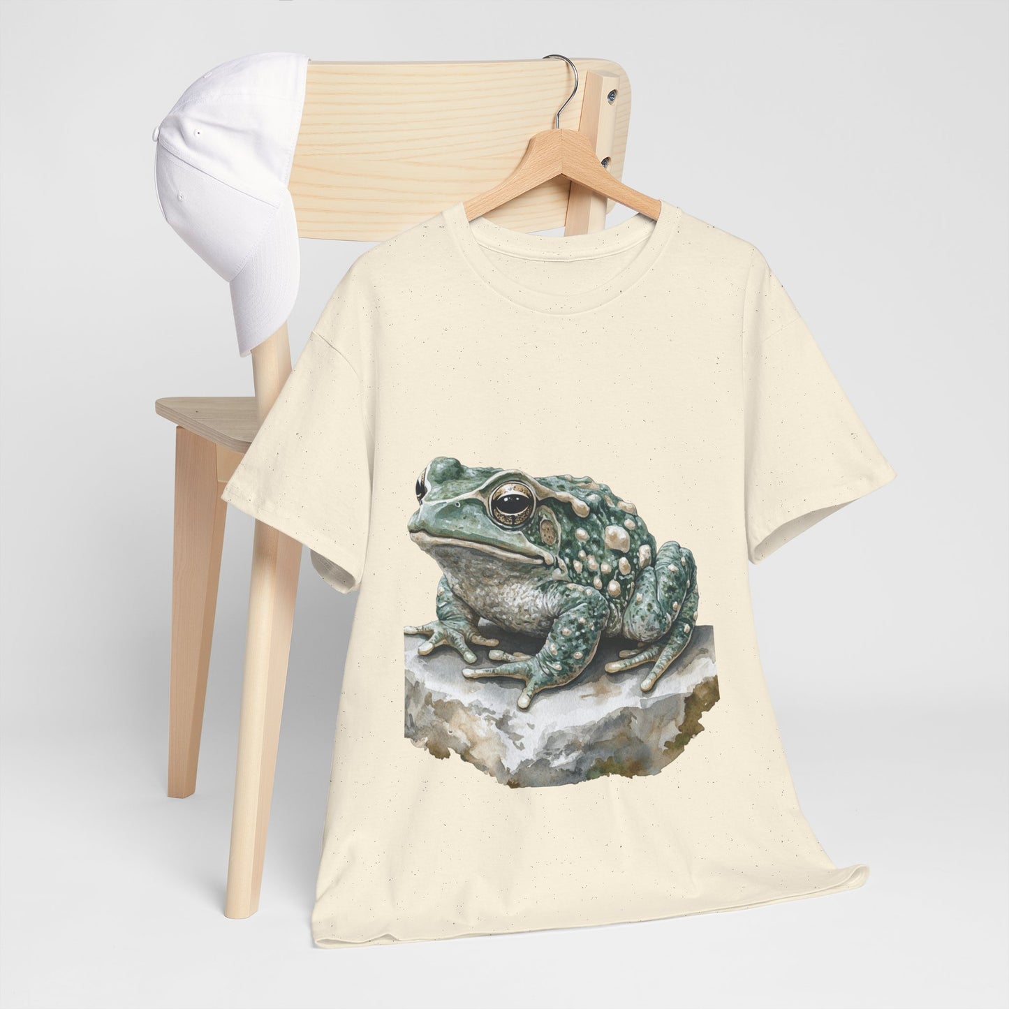 Frog Art Unisex Cotton Tee, Animal Lover Gift, Nature T-Shirt, Eco-Friendly Fashion, Men's & Women's Casual Wear