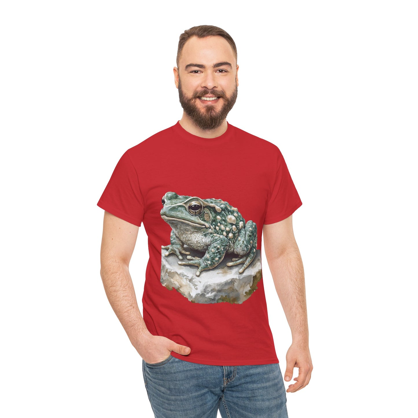Frog Art Unisex Cotton Tee, Animal Lover Gift, Nature T-Shirt, Eco-Friendly Fashion, Men's & Women's Casual Wear