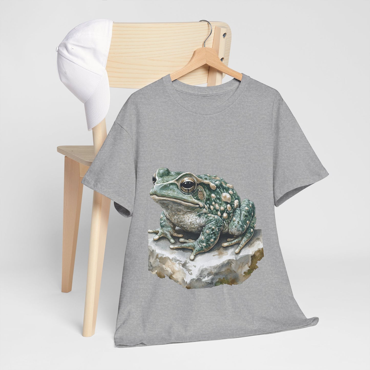 Frog Art Unisex Cotton Tee, Animal Lover Gift, Nature T-Shirt, Eco-Friendly Fashion, Men's & Women's Casual Wear