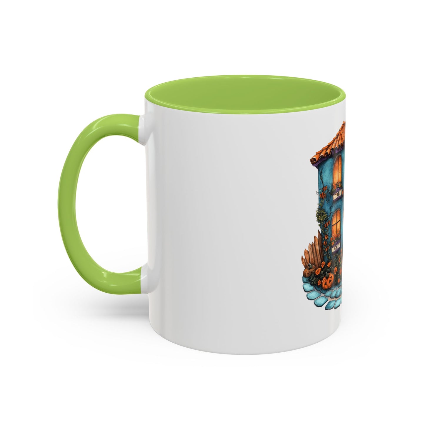 Charming Haunted House Mug - Perfect for Halloween, Coffee Lovers, Home Decor, Gift Idea, Unique Art