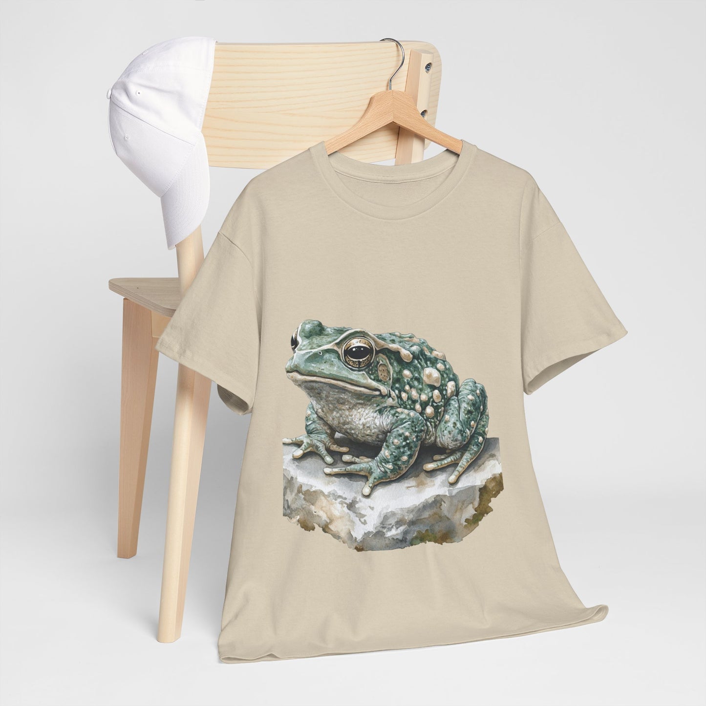 Frog Art Unisex Cotton Tee, Animal Lover Gift, Nature T-Shirt, Eco-Friendly Fashion, Men's & Women's Casual Wear