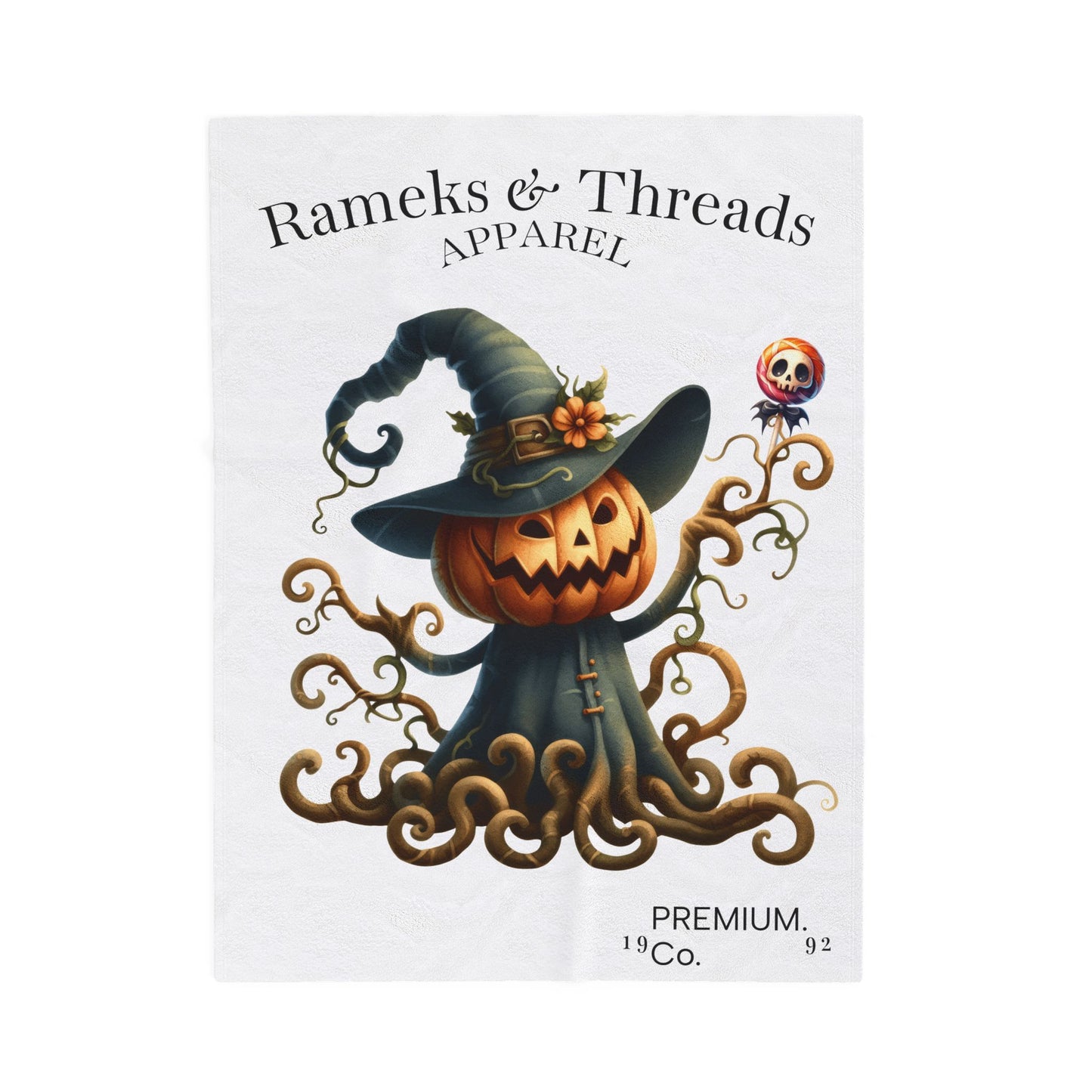 Pumpkin Monters Velveteen Plush Blanket