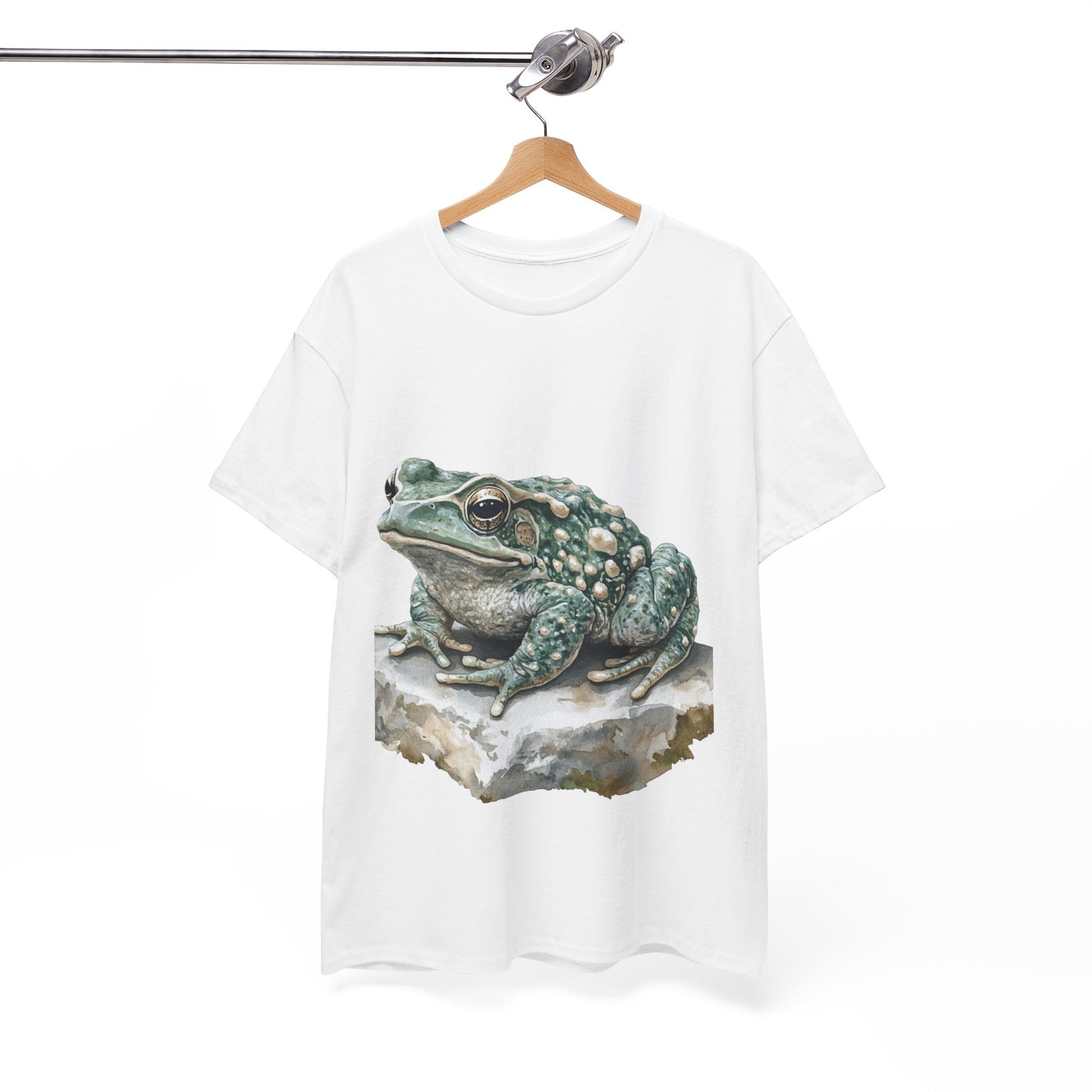Frog Art Unisex Cotton Tee, Animal Lover Gift, Nature T-Shirt, Eco-Friendly Fashion, Men's & Women's Casual Wear
