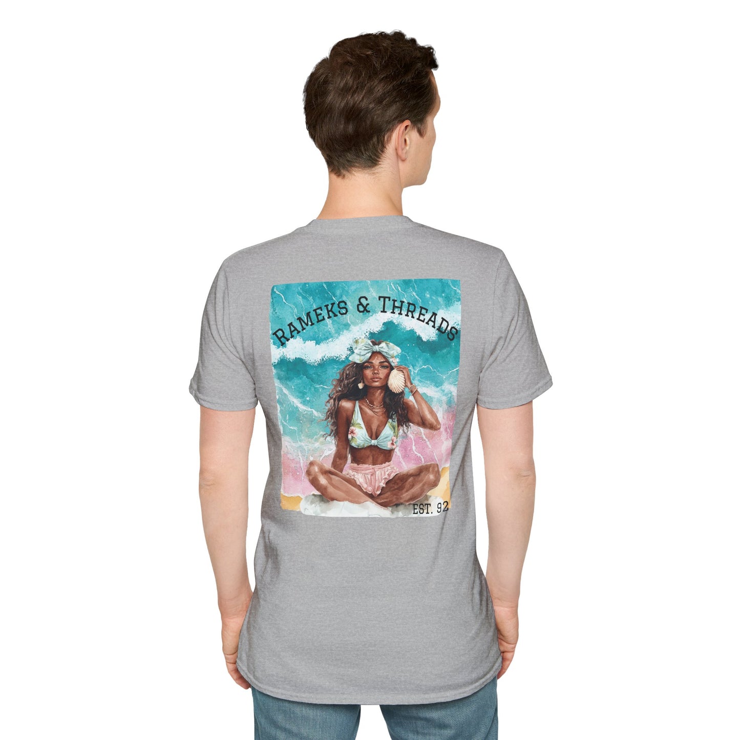 T-Shirt — "Rest Mode Activated" Floral Beach Graphic Tee