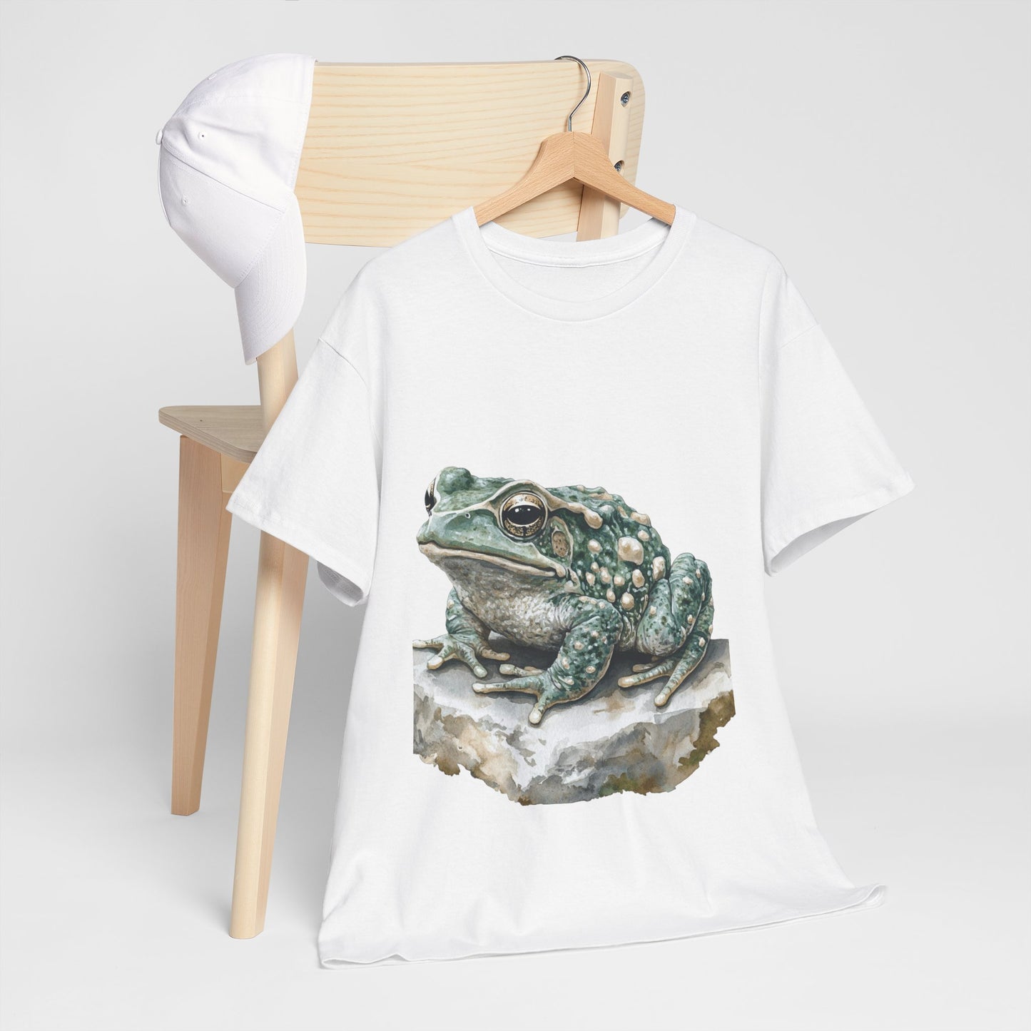 Frog Art Unisex Cotton Tee, Animal Lover Gift, Nature T-Shirt, Eco-Friendly Fashion, Men's & Women's Casual Wear