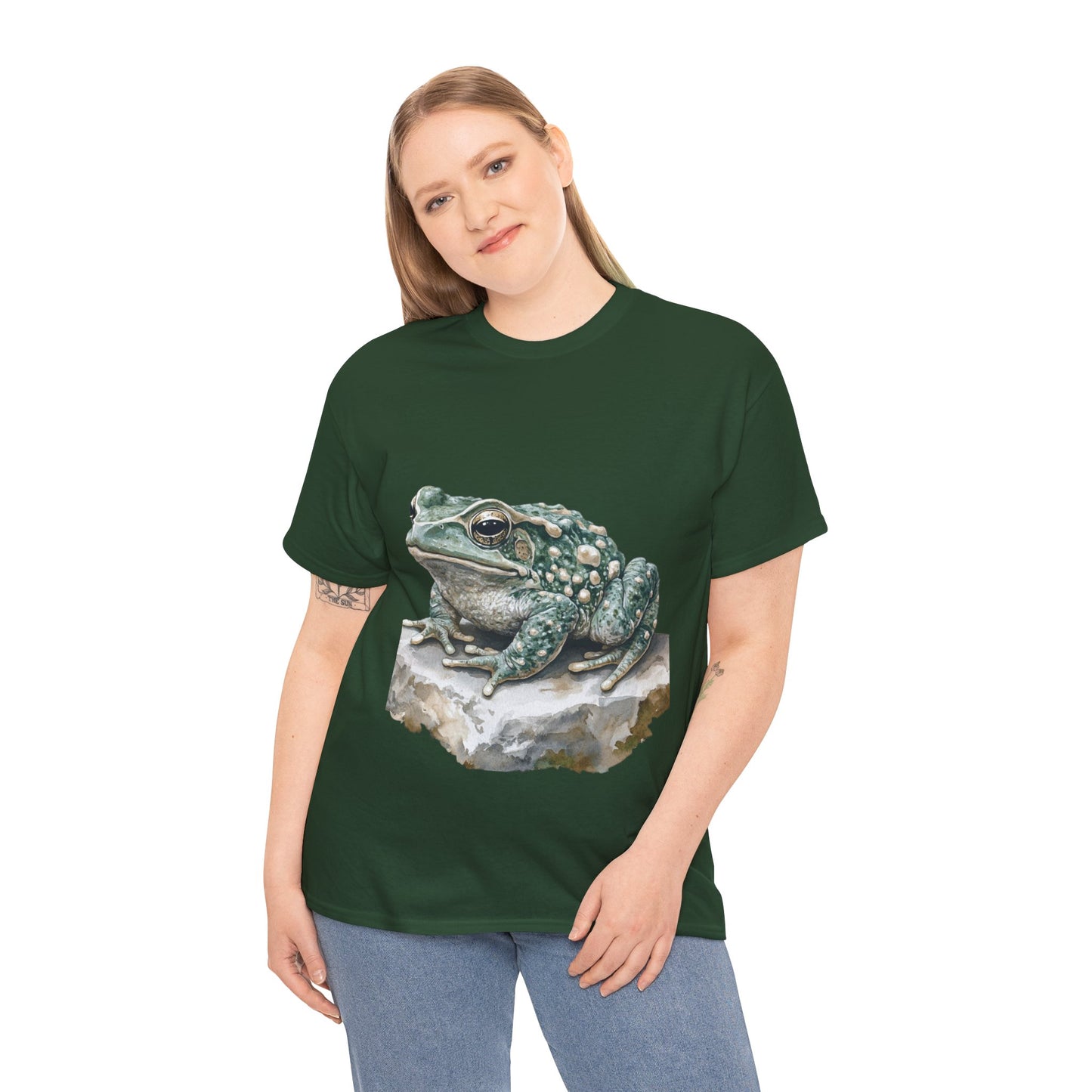 Frog Art Unisex Cotton Tee, Animal Lover Gift, Nature T-Shirt, Eco-Friendly Fashion, Men's & Women's Casual Wear