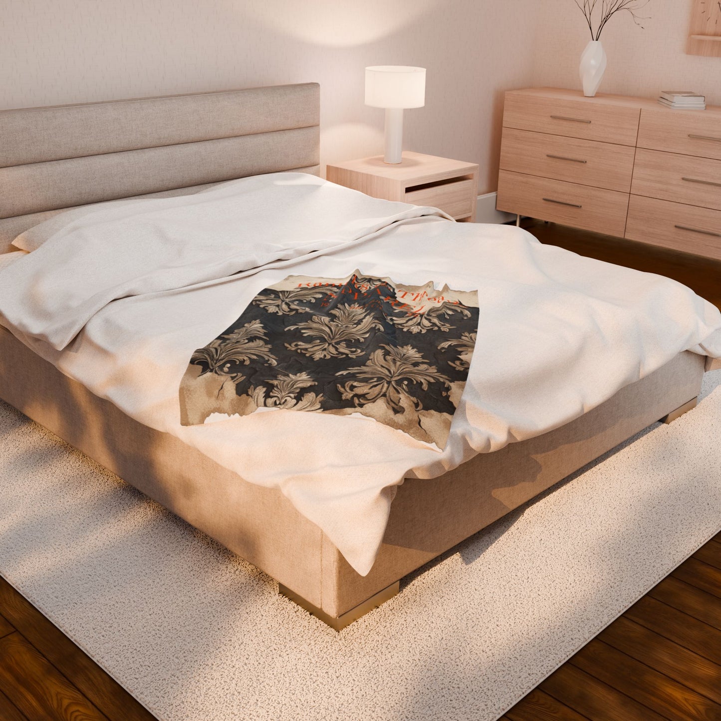 Vintage pattern Velveteen Plush Blanket