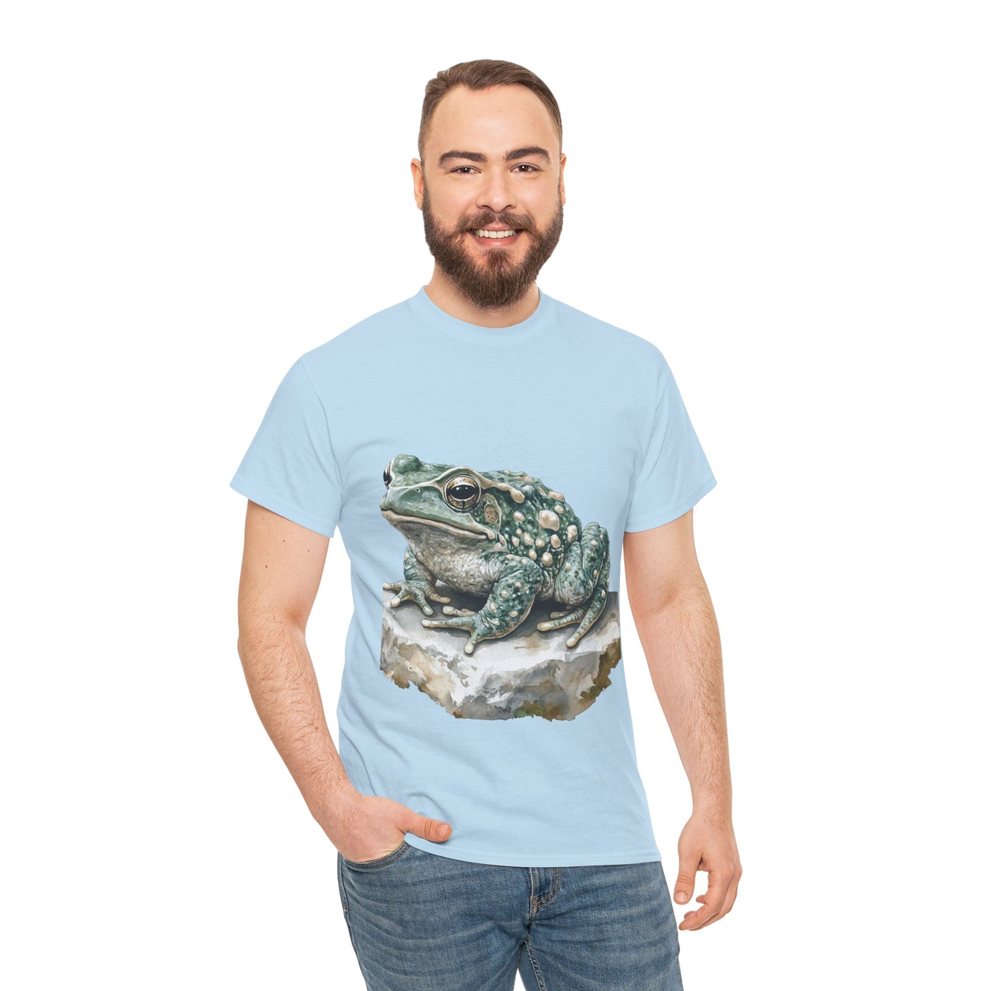 Frog Art Unisex Cotton Tee, Animal Lover Gift, Nature T-Shirt, Eco-Friendly Fashion, Men's & Women's Casual Wear