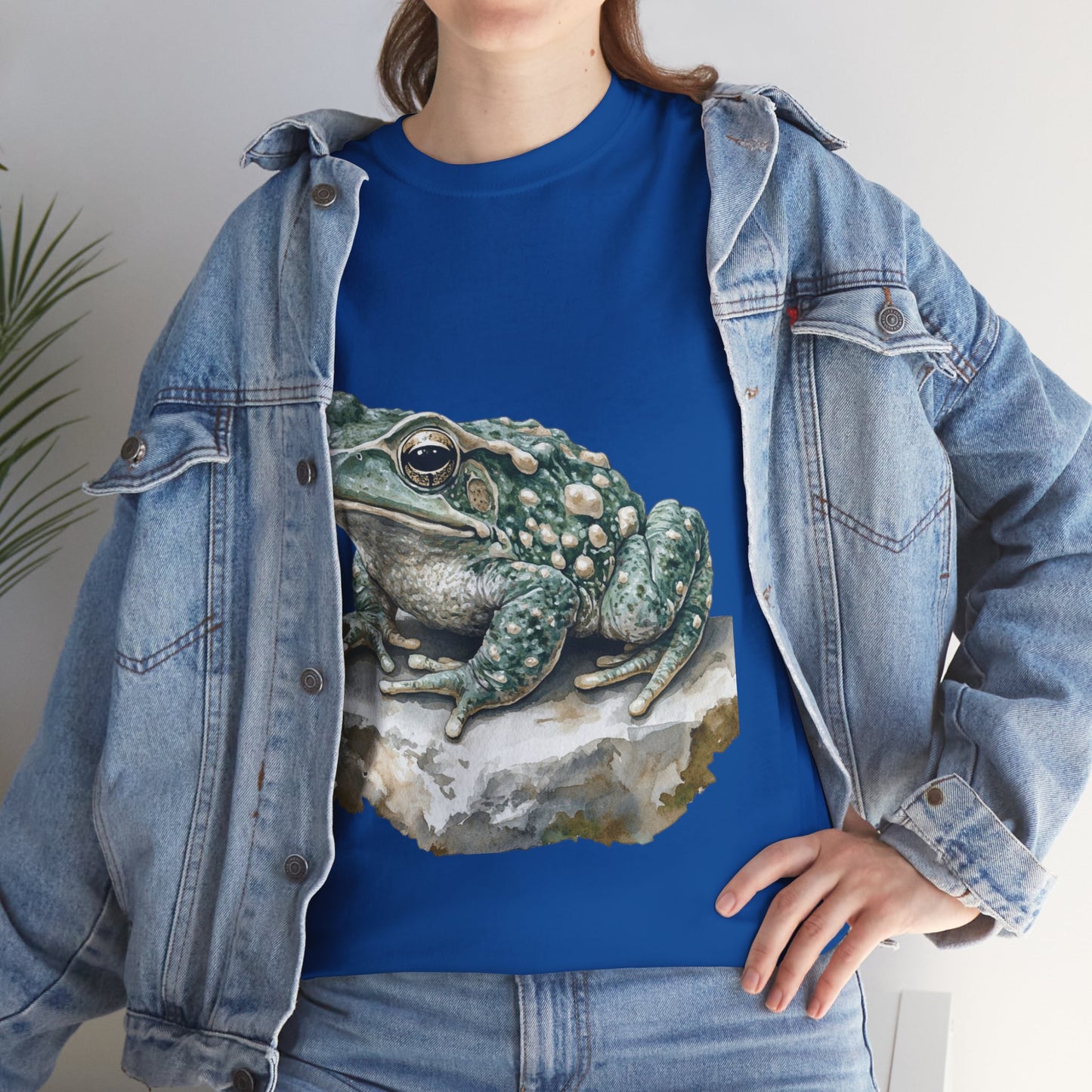 Frog Art Unisex Cotton Tee, Animal Lover Gift, Nature T-Shirt, Eco-Friendly Fashion, Men's & Women's Casual Wear