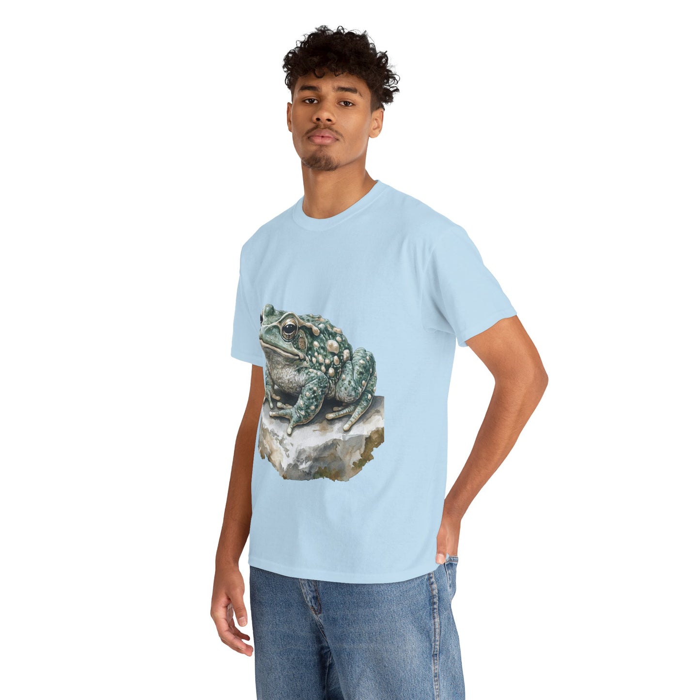 Frog Art Unisex Cotton Tee, Animal Lover Gift, Nature T-Shirt, Eco-Friendly Fashion, Men's & Women's Casual Wear